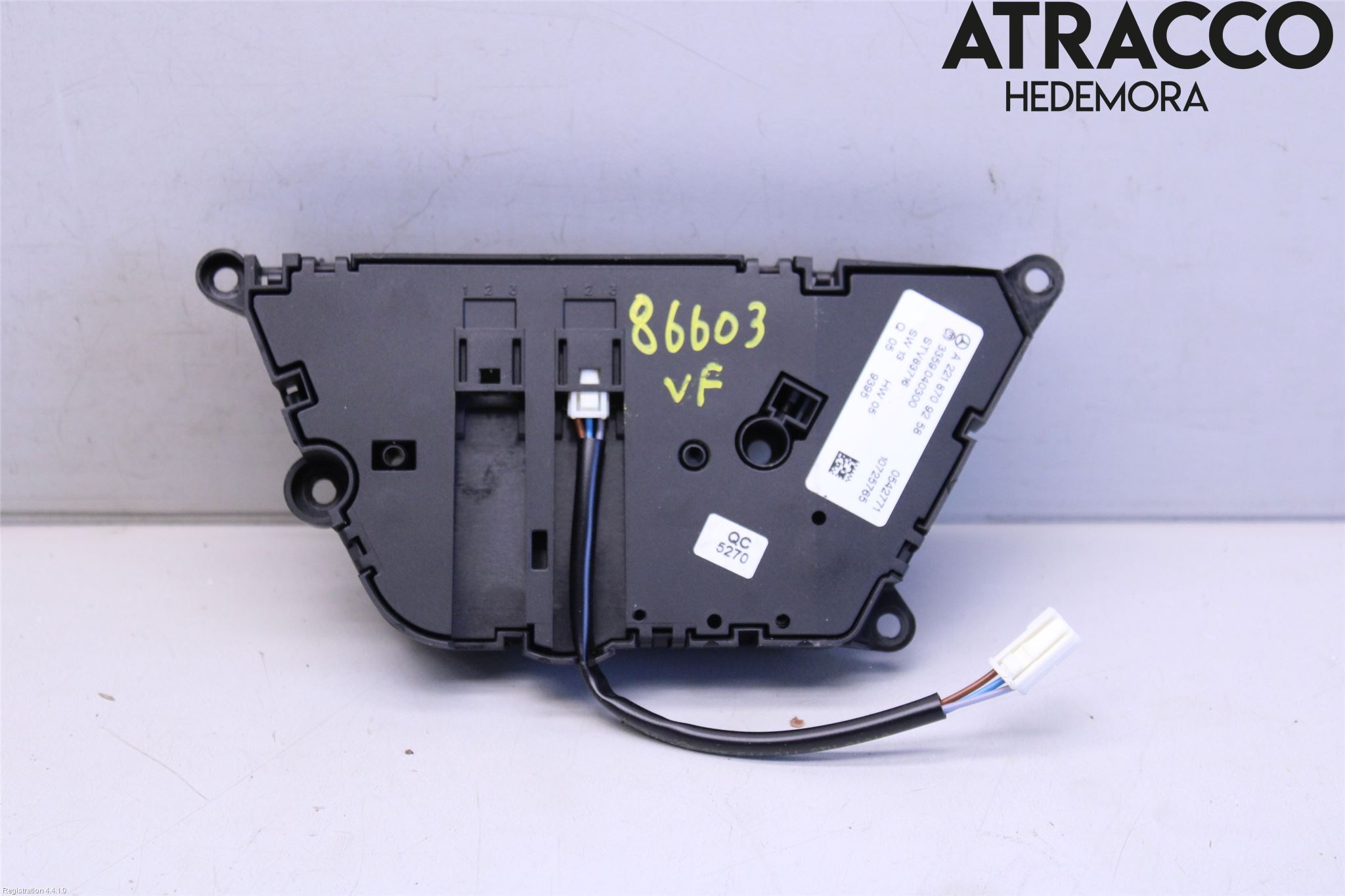 Mercedes-Benz MB S-KLASS (W221) 05-13 Bryter Sete Regulering