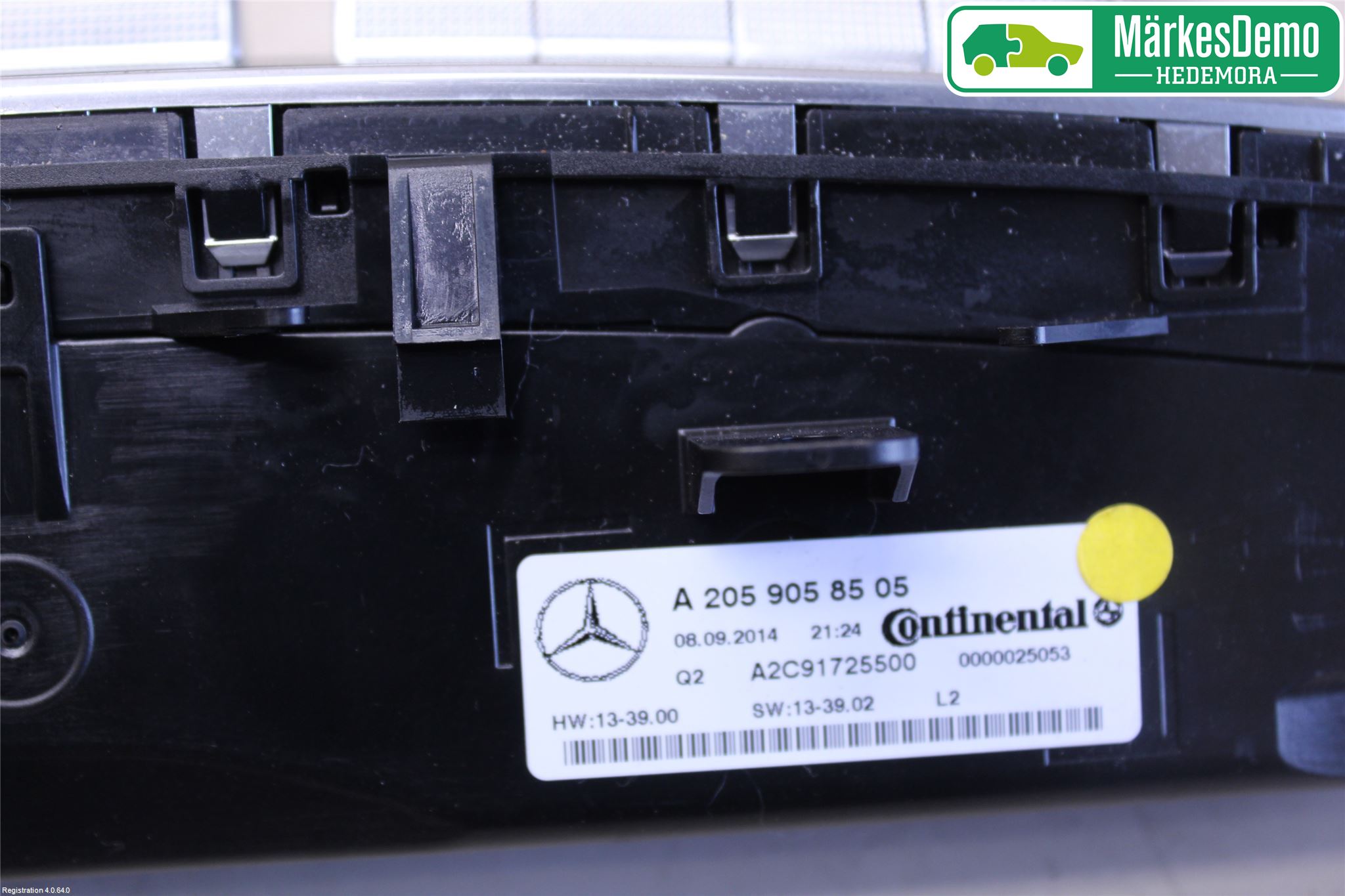 Mercedes-Benz MB C-KLASS (W205) 14-21 Varme Ac Betjening-Display