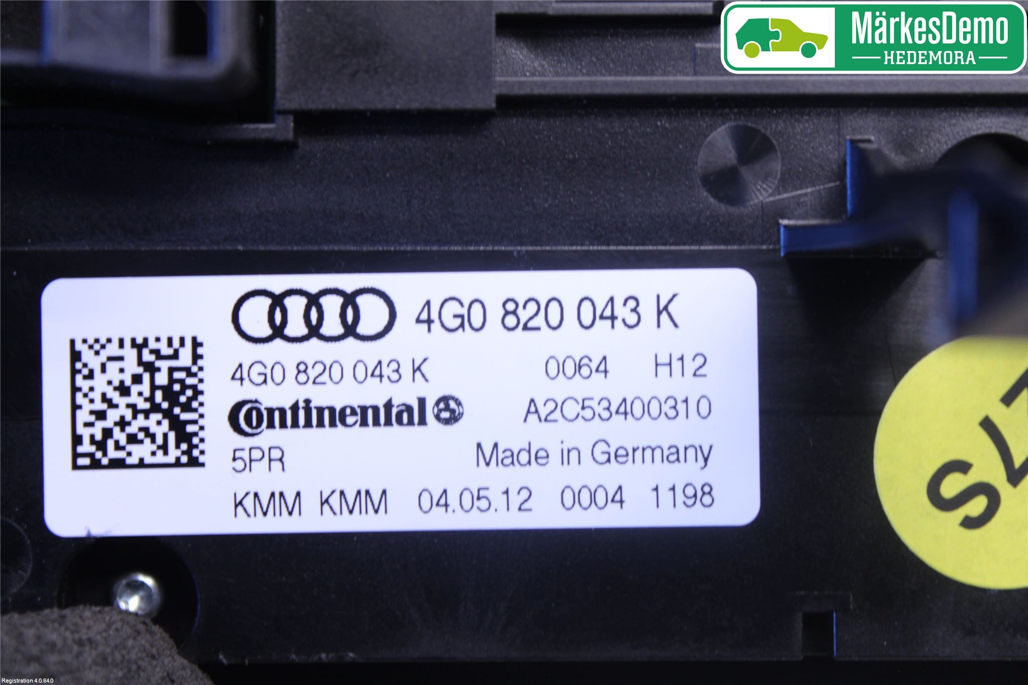 Audi A6/S6 4G 11-18 Varme Ac Betjening-Display