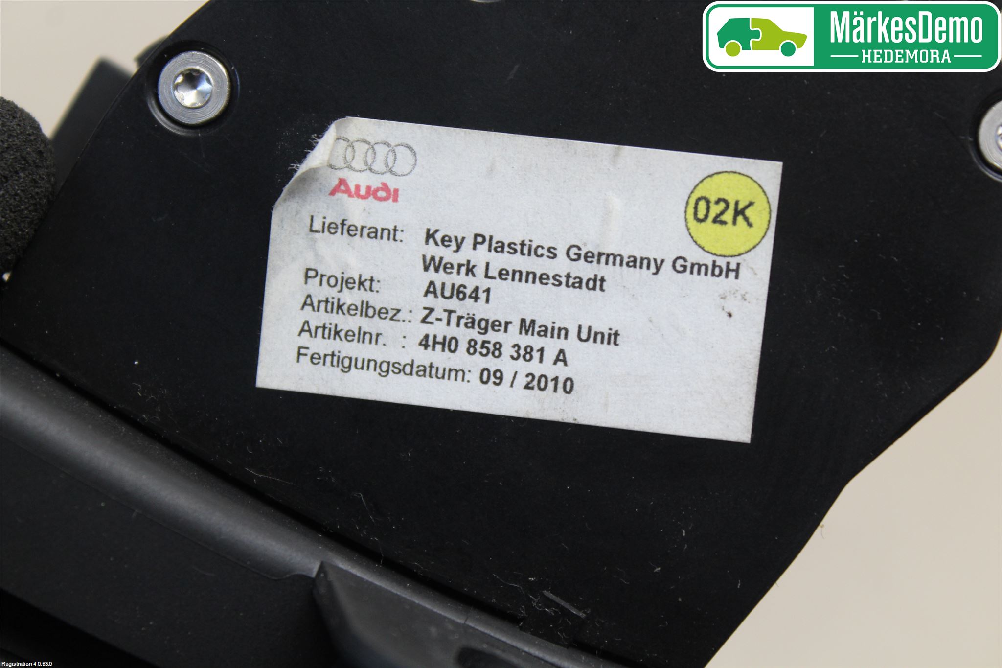 Audi A8/S8 4H 10-17 Innr Oppbevaringsrom