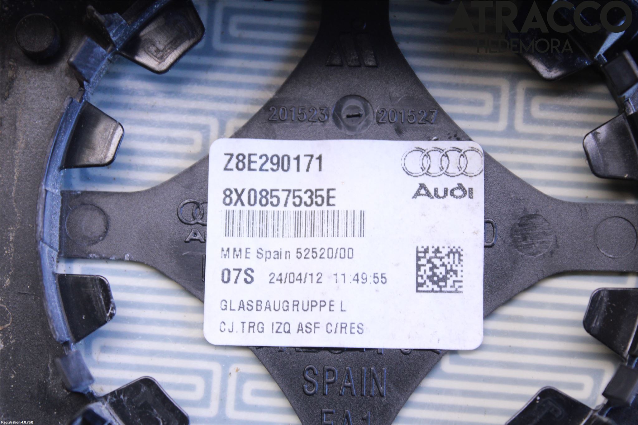 Audi A1/S1 11-18 Speil Glass V