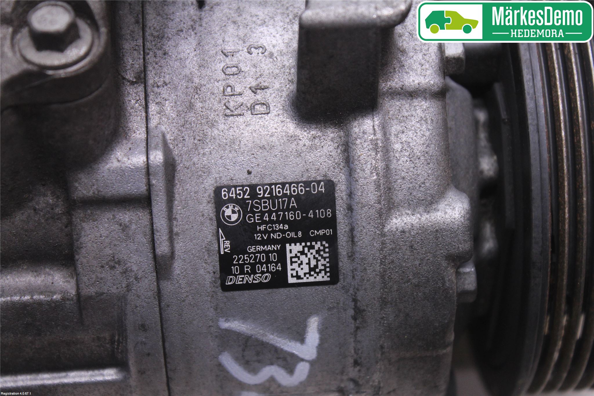 BMW 5 GT F07 09-17 Varme Ac Kompressor