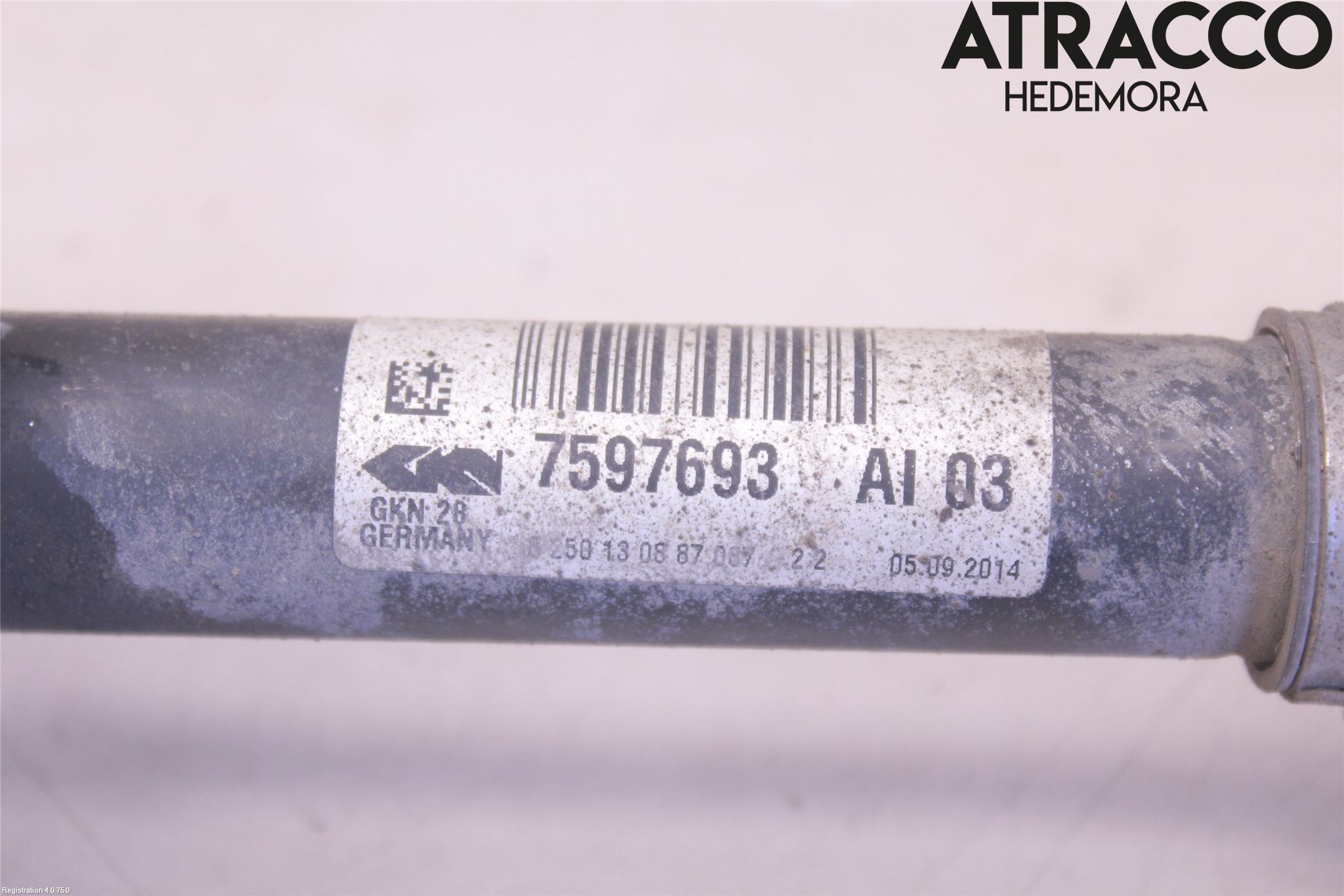 BMW 4 F32/F33/F82/F83 13-20 Drivaksel Foran Kompl Venstre
