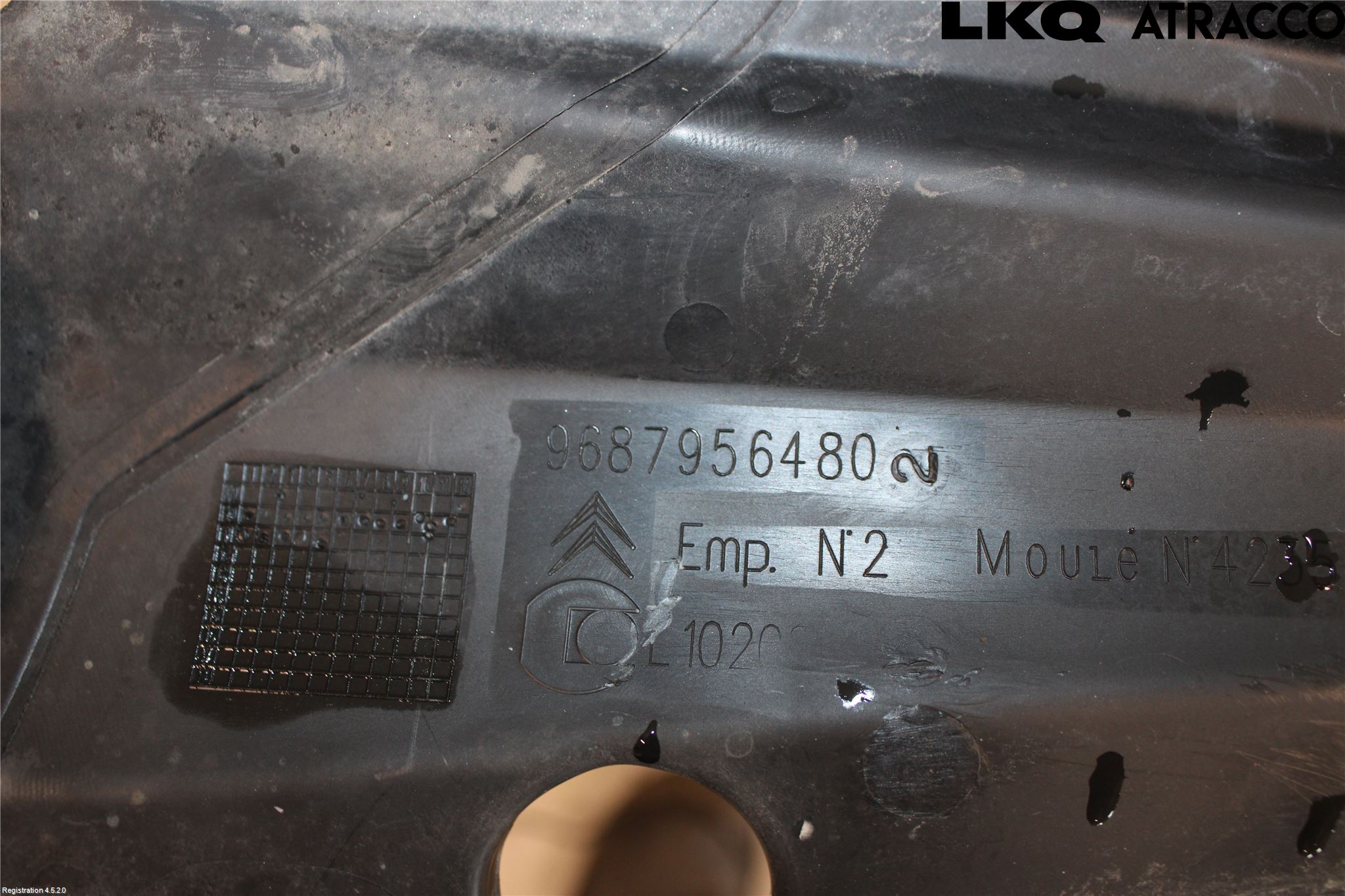 Citroen DS4 Visker Deksel-Grill-Under Frr