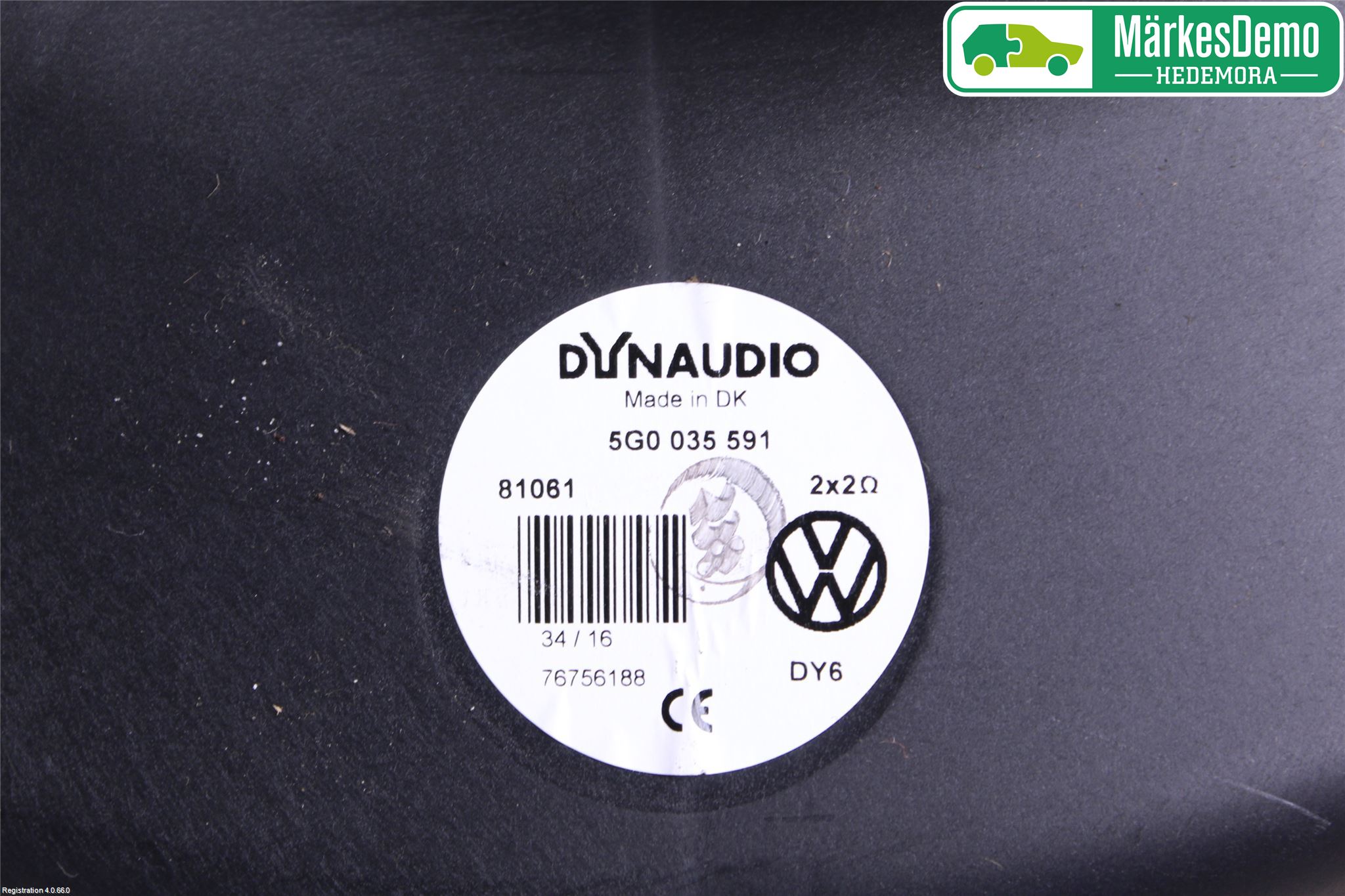Volkswagen VW TIGUAN 16-24 Innr Høyttaler