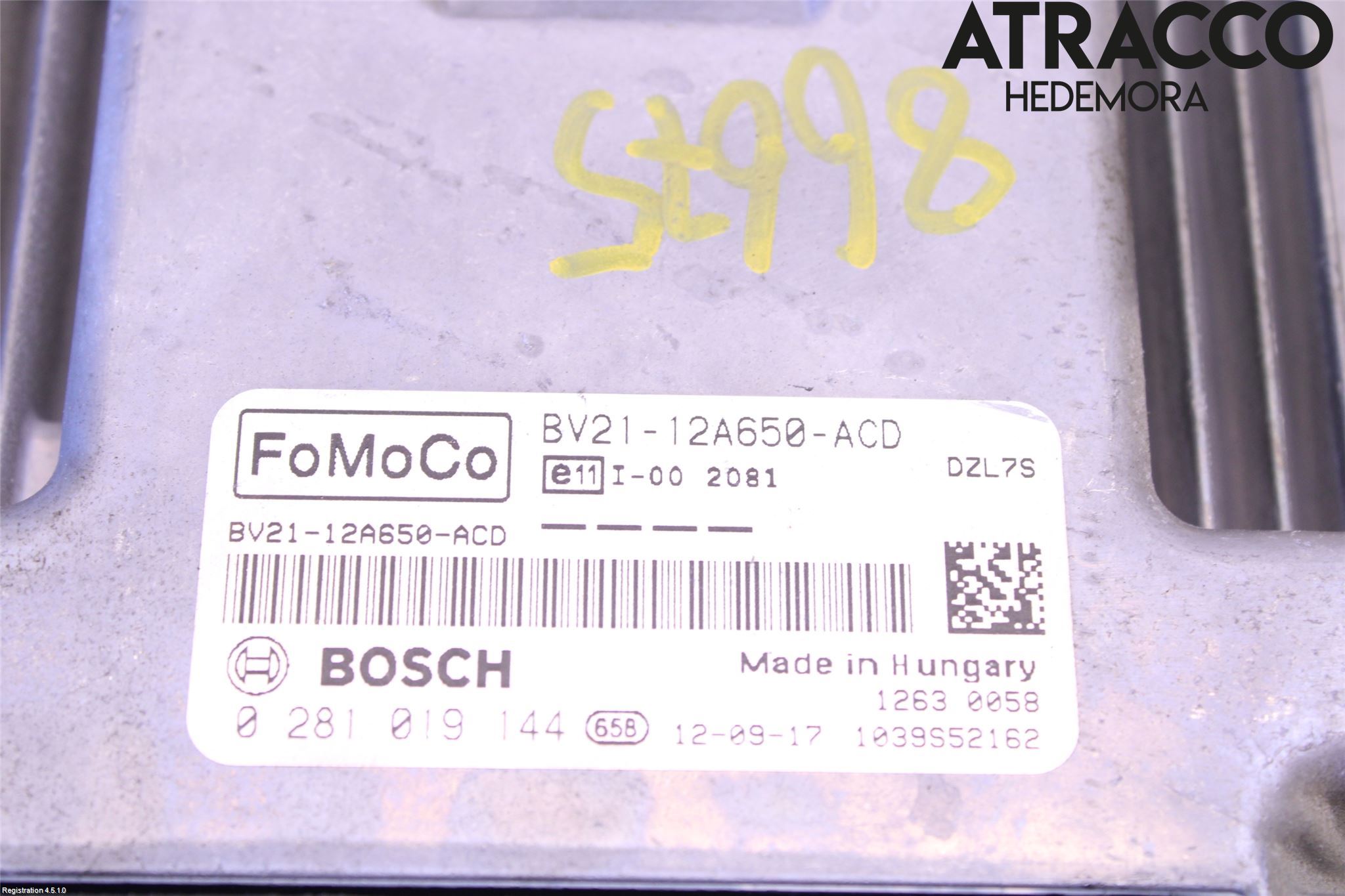 Ford FIESTA 09-12 Styreenhet Dieselpumpe