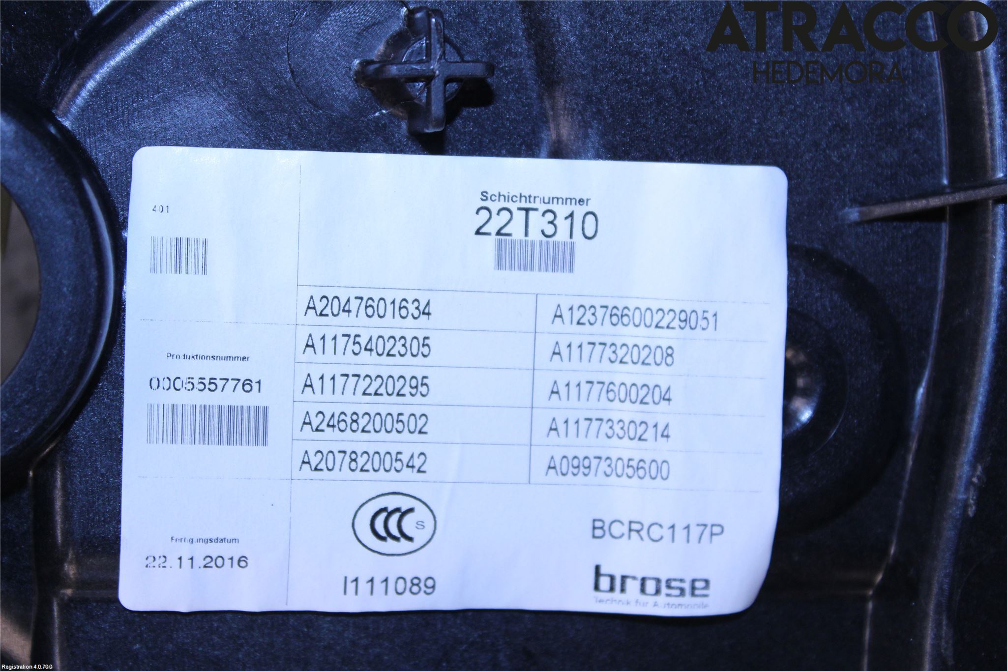 Mercedes-Benz MB CLA-KLASS (C117/X117) 13-19 Vindusheis El Komp