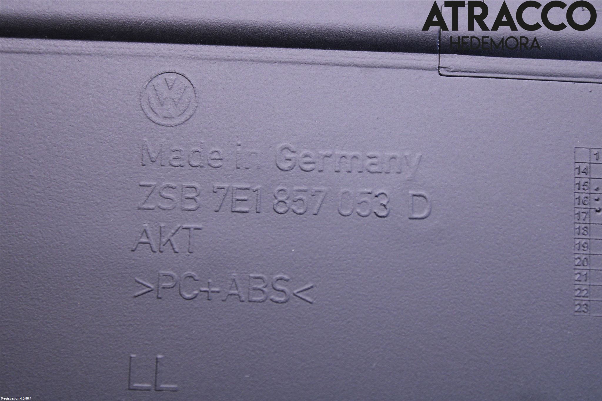 Volkswagen VW TRANSP/CARAVELLE (T6) 16-22 Instrument Ramme
