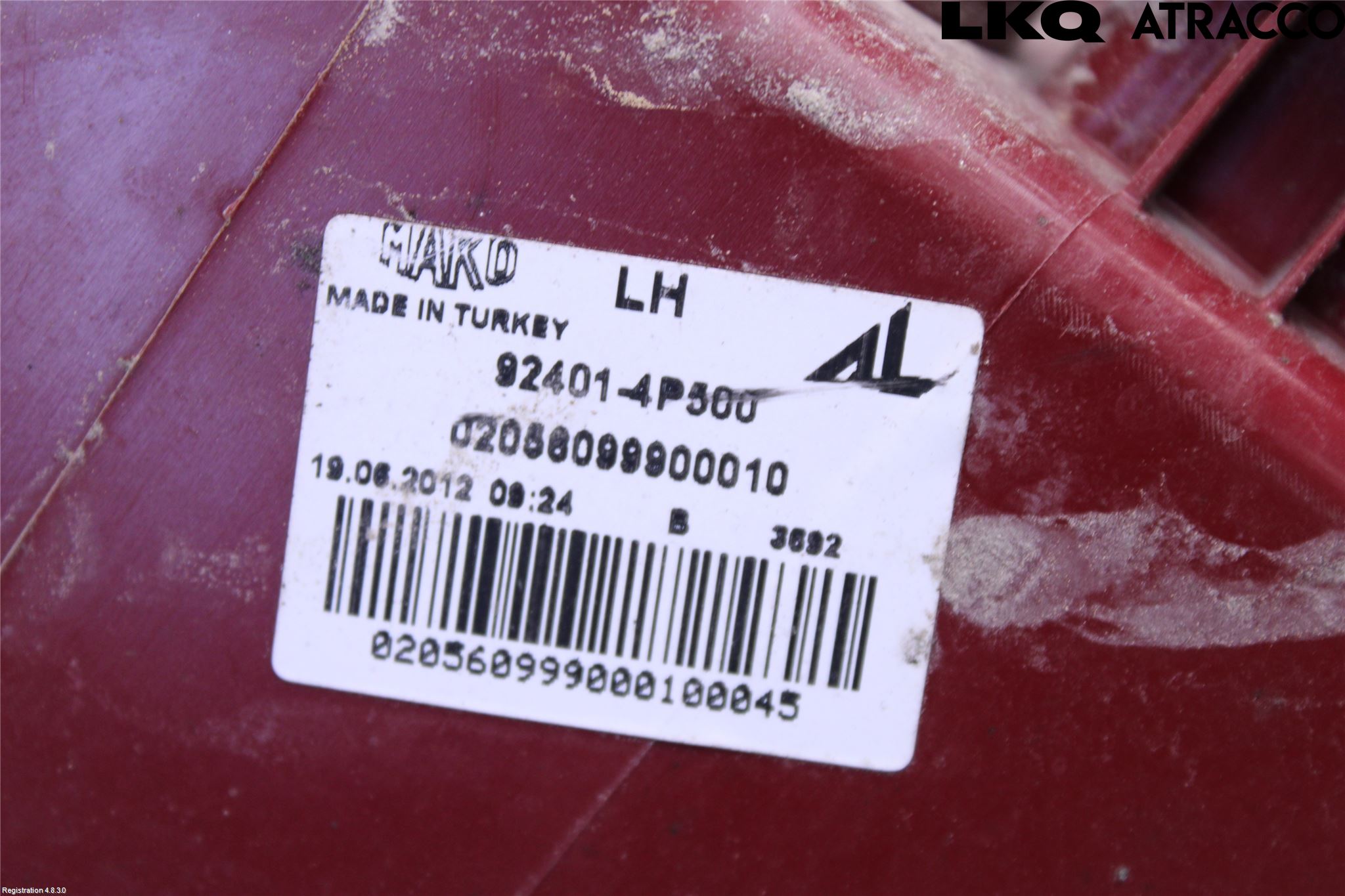 Hyundai i20 PB 09-14 Baklykt Venstre