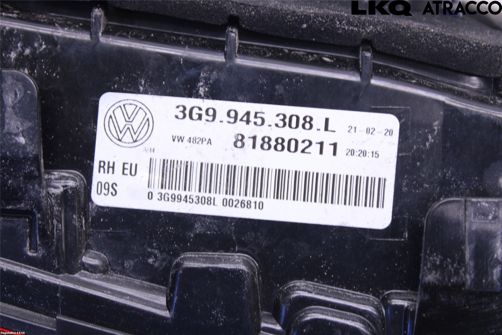 Volkswagen VW PASSAT 20-24 Baklykt Høyre  På Luke(Indre)