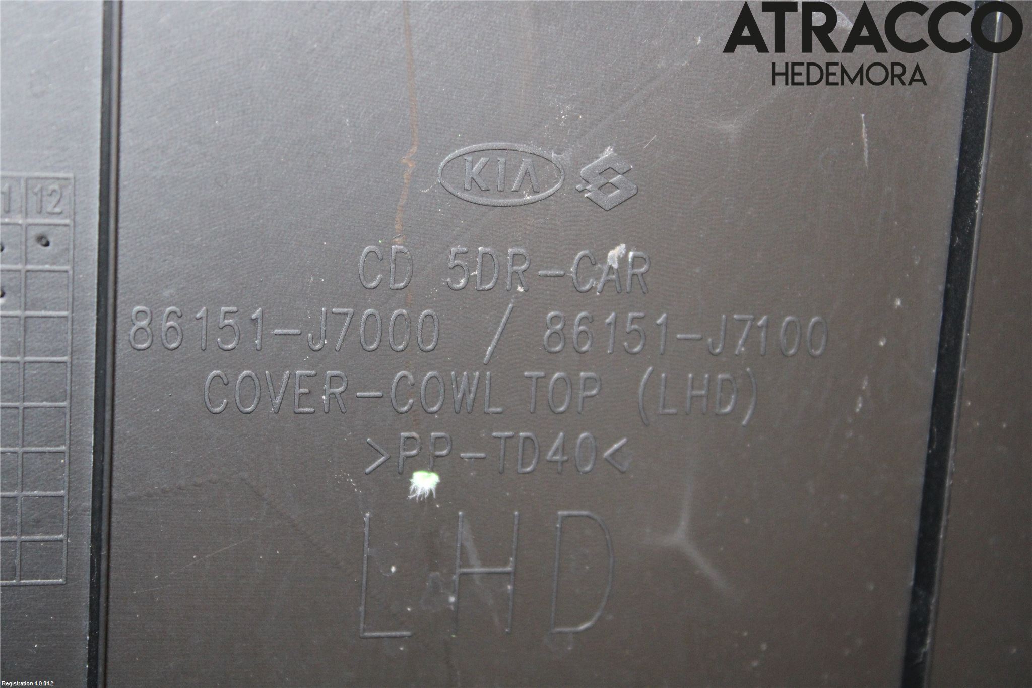 Kia CEED/CEED SW 19- Visker Deksel-Grill-Under Frr