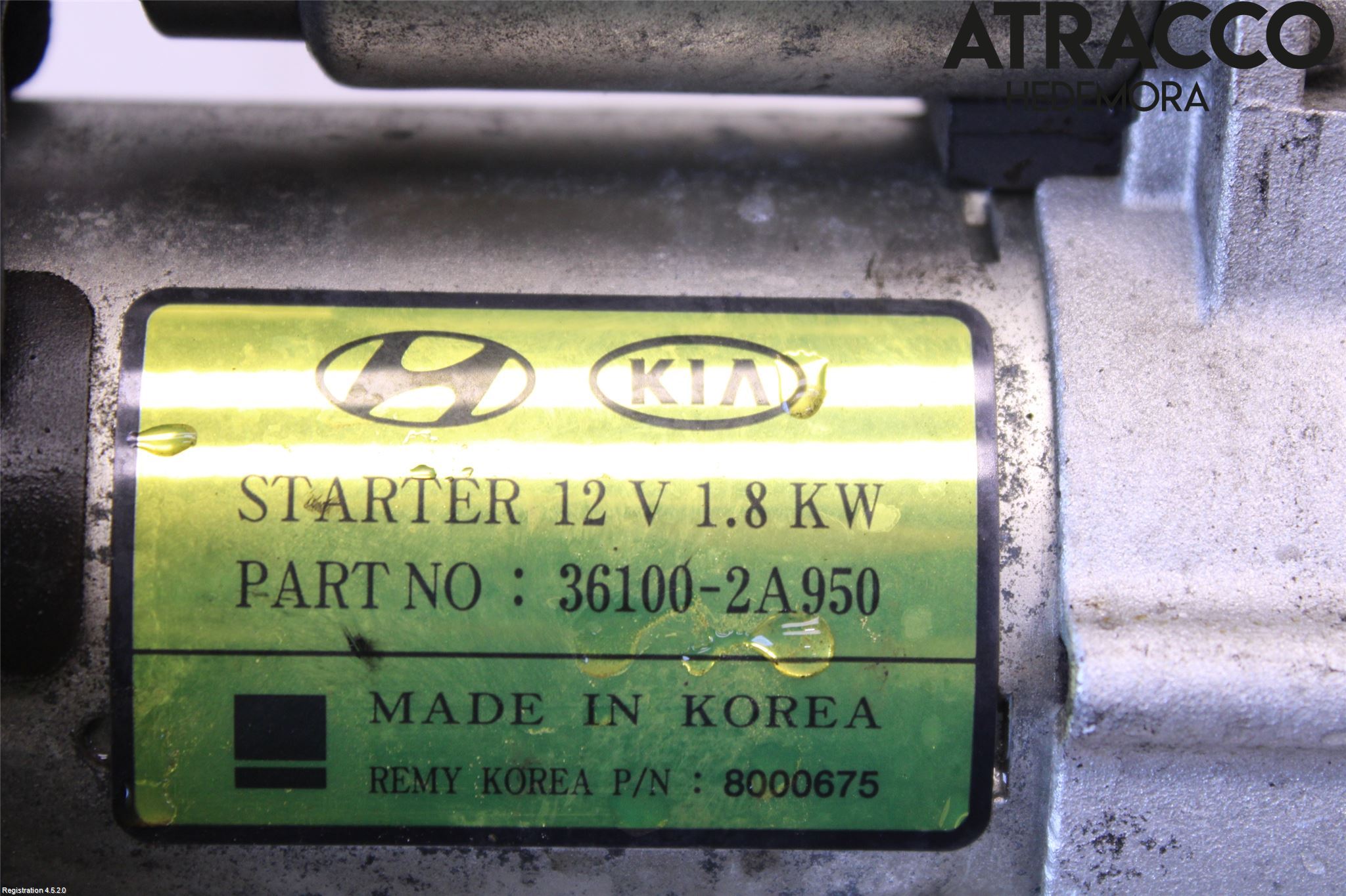 Kia OPTIMA 16-20 Startmotor Diesel