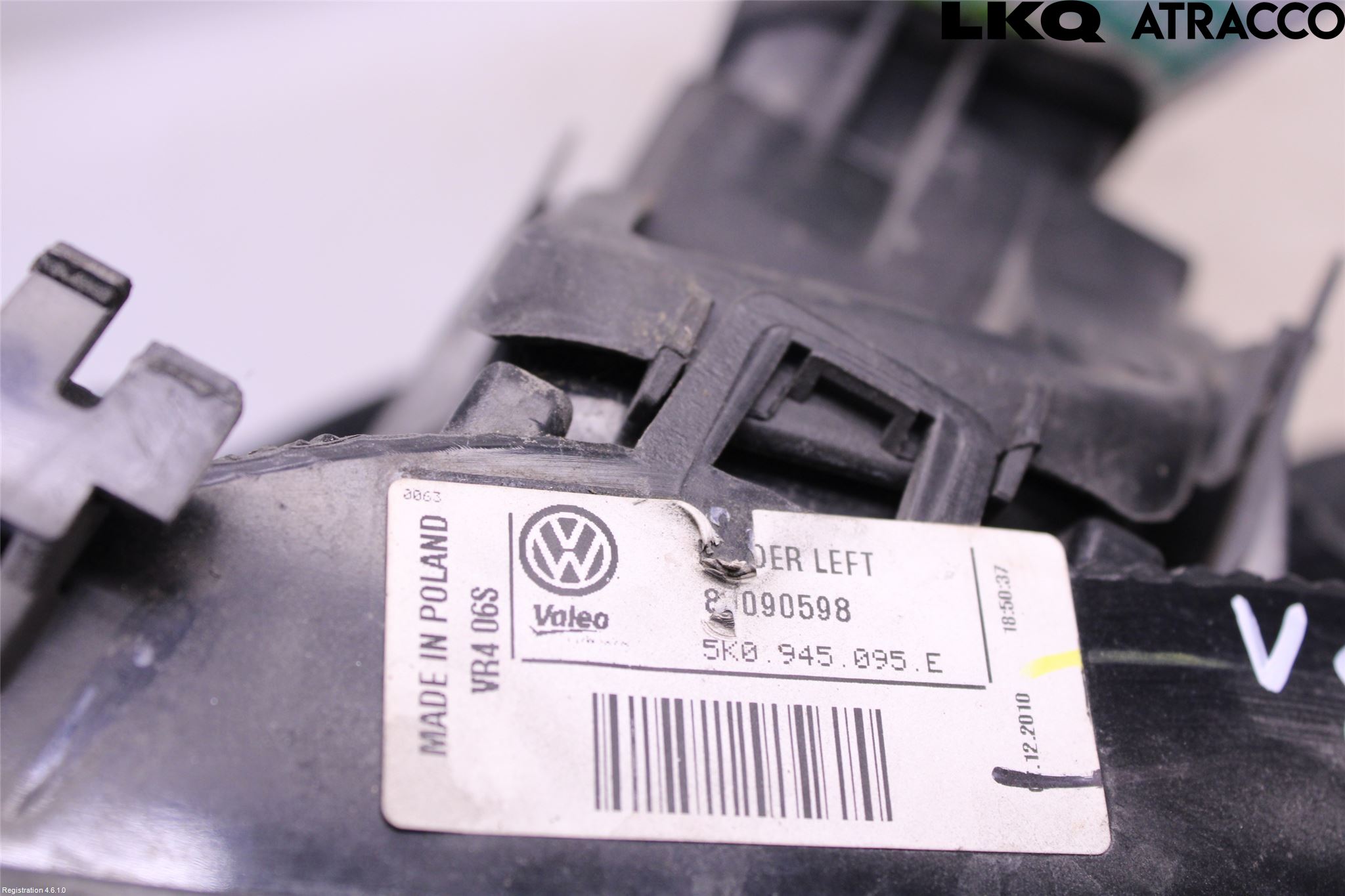 Volkswagen VW GOLF VI 09-13 Baklykt Venstre