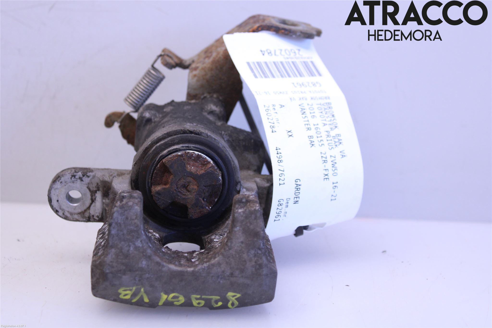 Toyota PRIUS ZVW30 09-20 Bremsecaliper Bak Venstre
