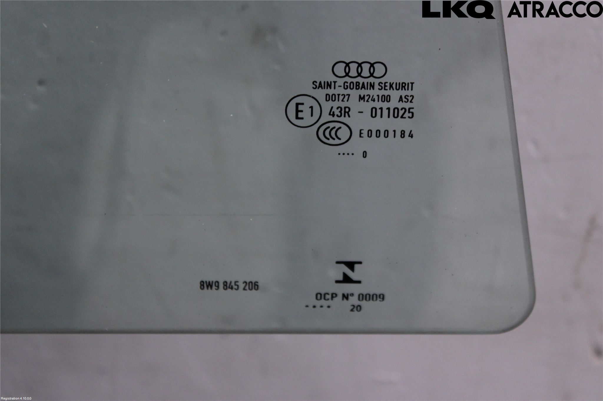 Audi A4/S4 B9 20- Dørrute Bak Høyre 4Dørs