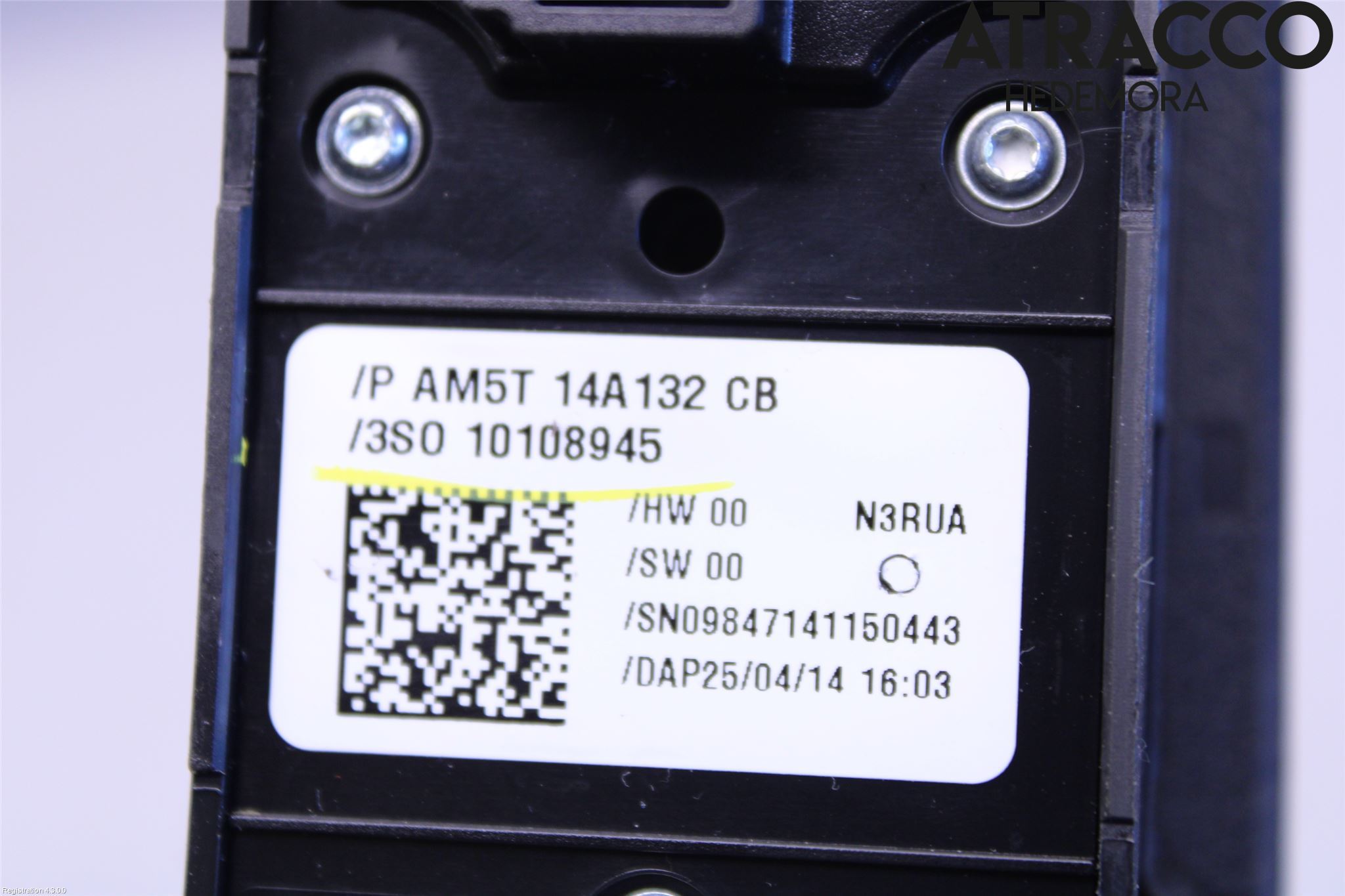 Ford KUGA 13-16 Bryter Vindusheis