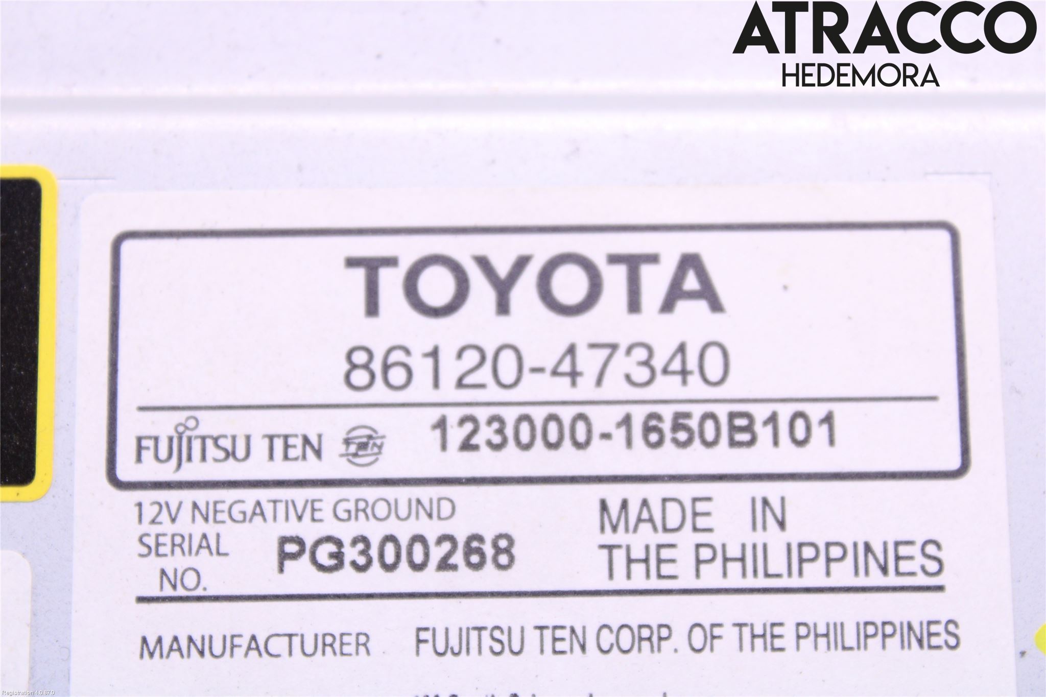 Toyota PRIUS ZVW30 09-20 Stereo Radio Med Cd