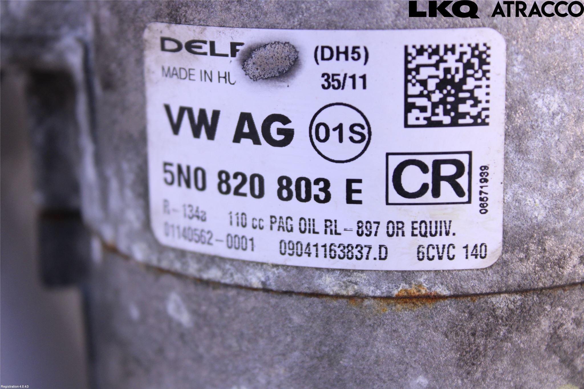 Volkswagen VW TIGUAN 07-16 Varme Ac Kompressor