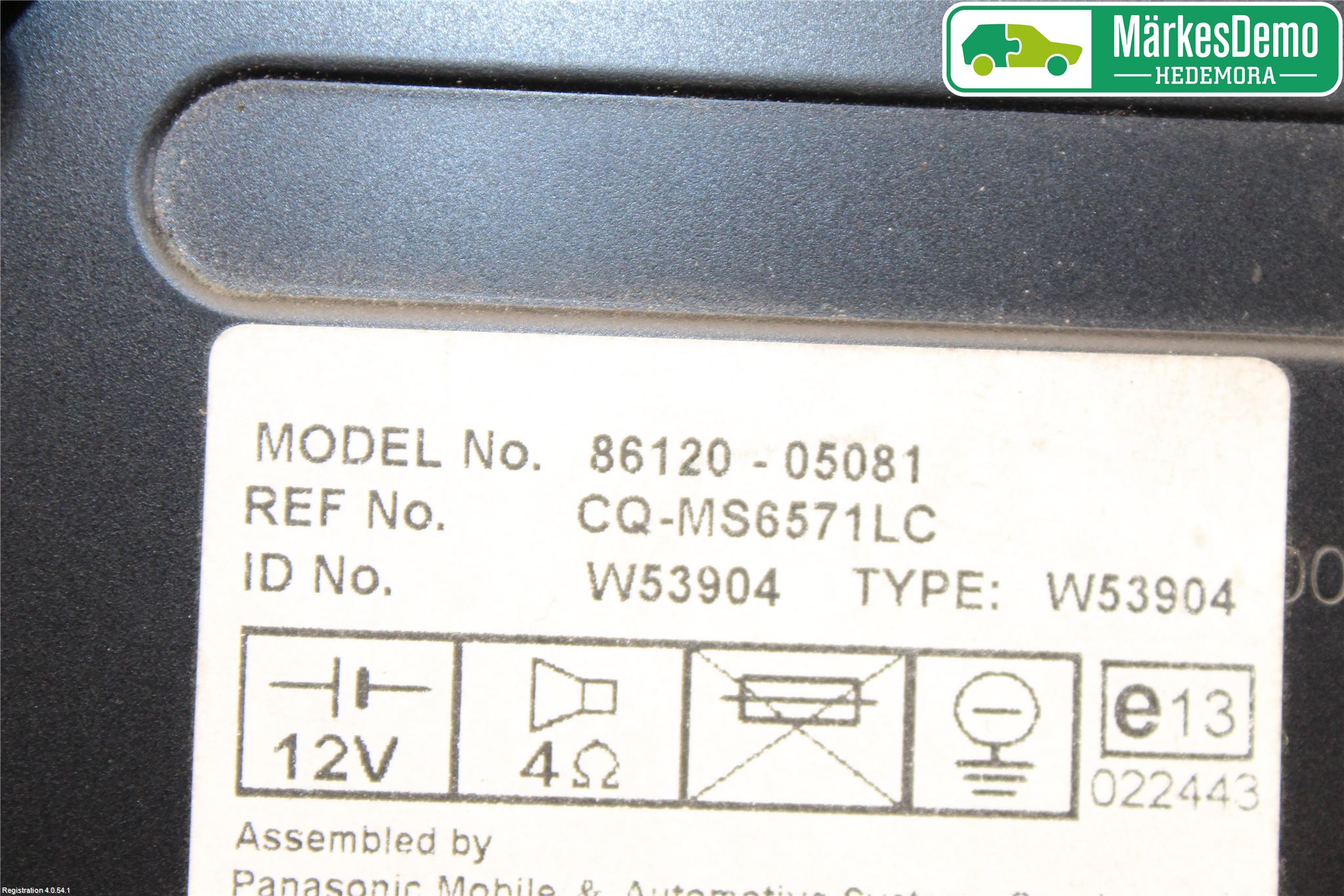 Toyota AVENSIS 03-06 Stereo Radio Med Cd
