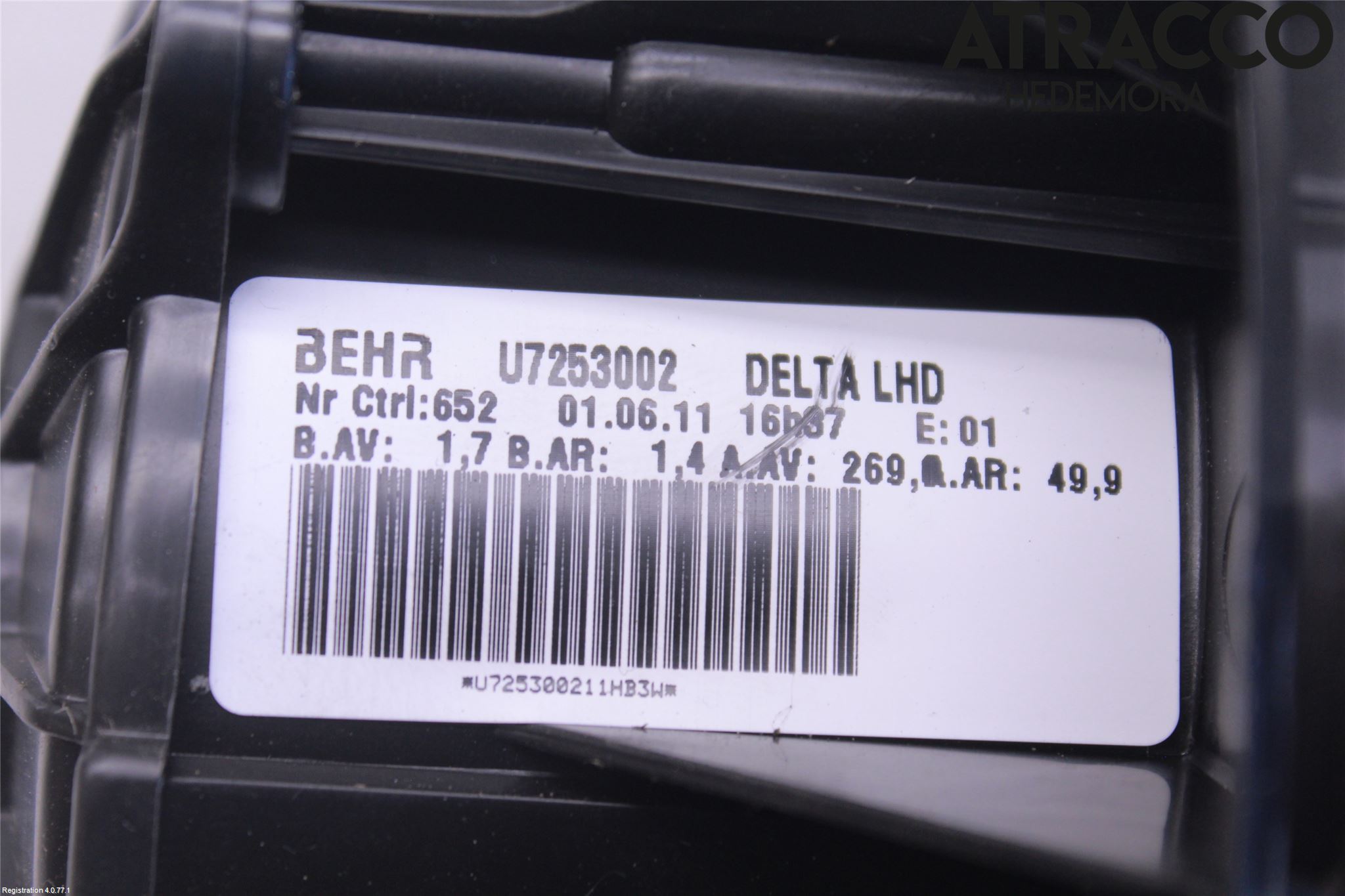 Opel ASTRA J 10-15 Varme Ac Varmeapparatvifte