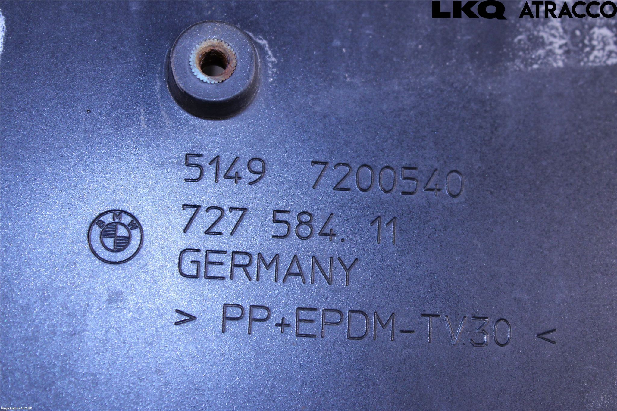 BMW 5 GT F07 09-17 Refleksplate - Skiltplate