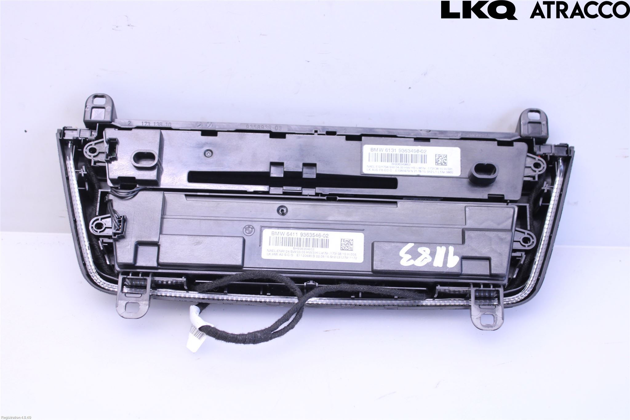 BMW 3 F30/F31/F80 12-19 Varme Ac Betjening-Display