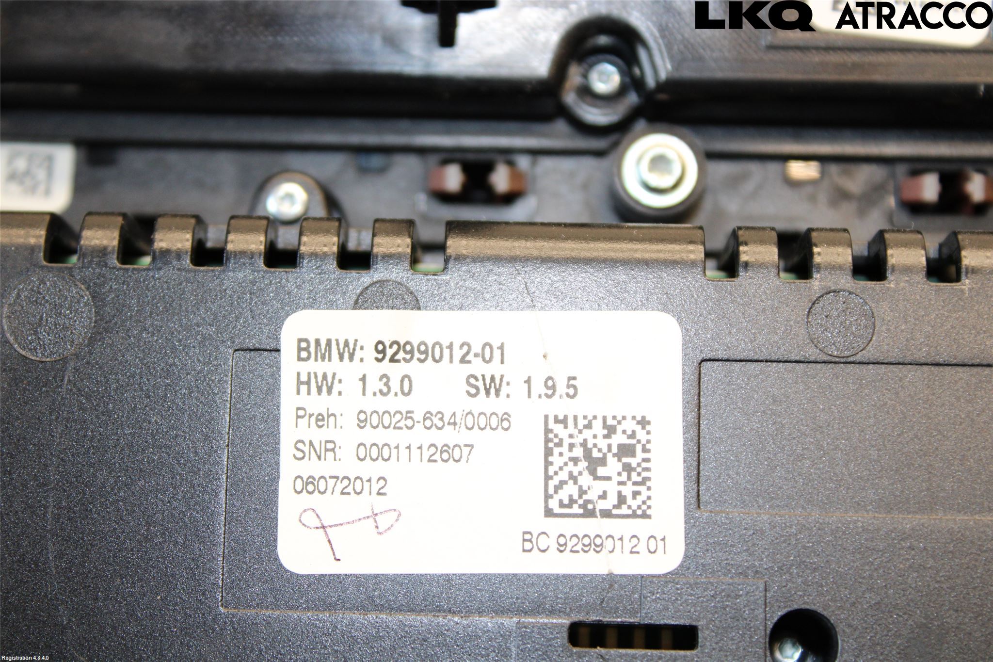 BMW 5 F10/F11/F18 09-17 Varme Ac Betjening-Display