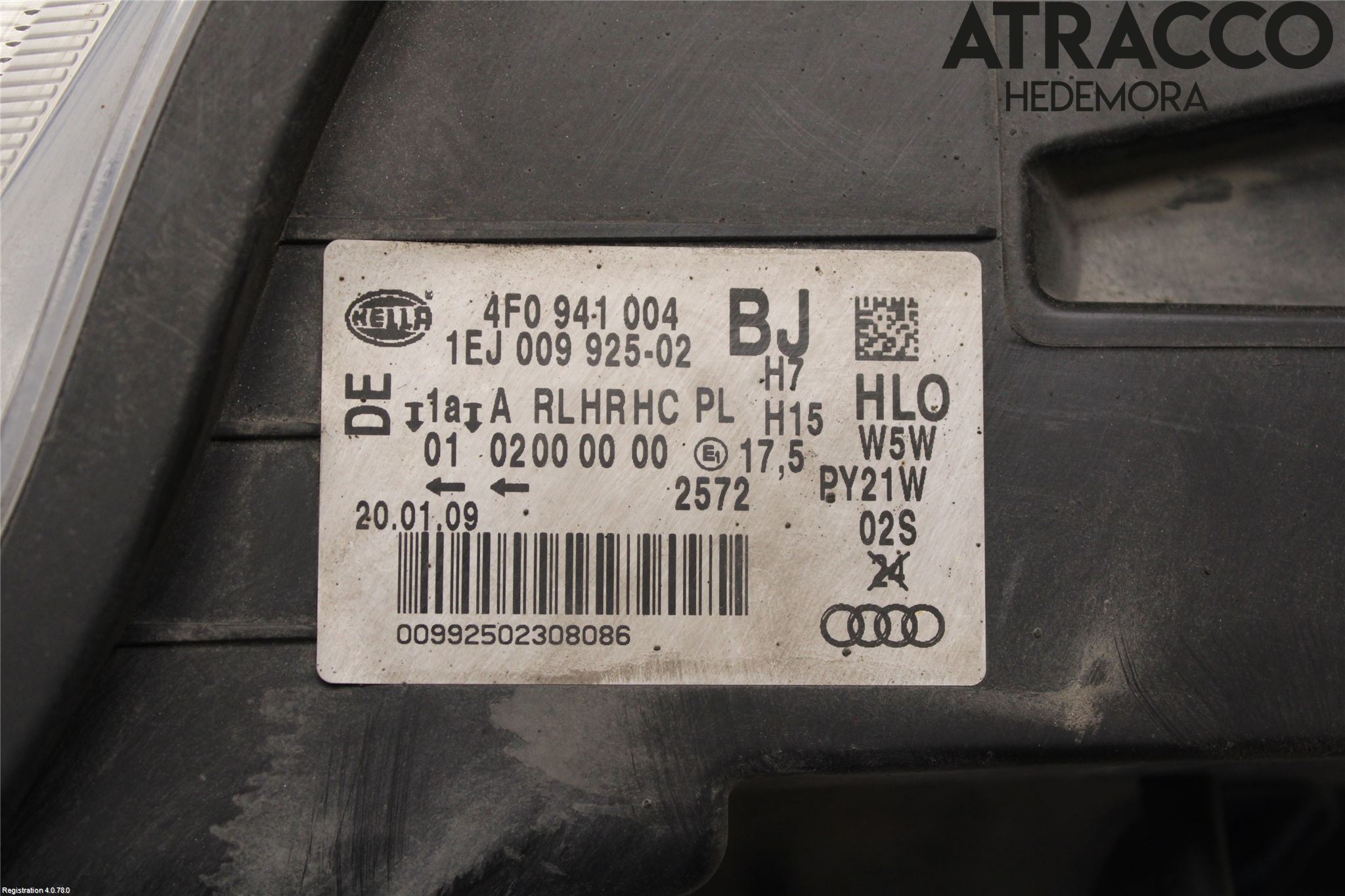 Audi A6/S6     05-11 Frontlykt Høyre