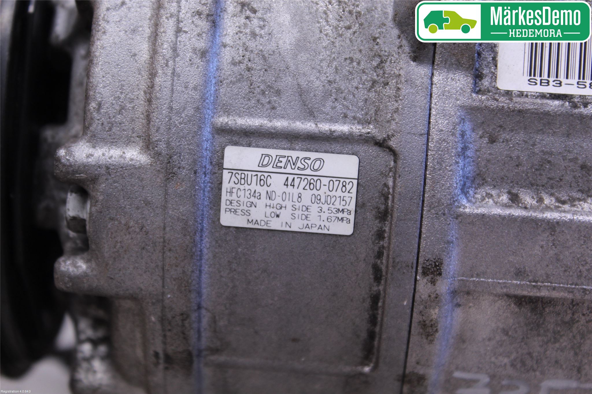 BMW X3 E83     03-10 Varme Ac Kompressor