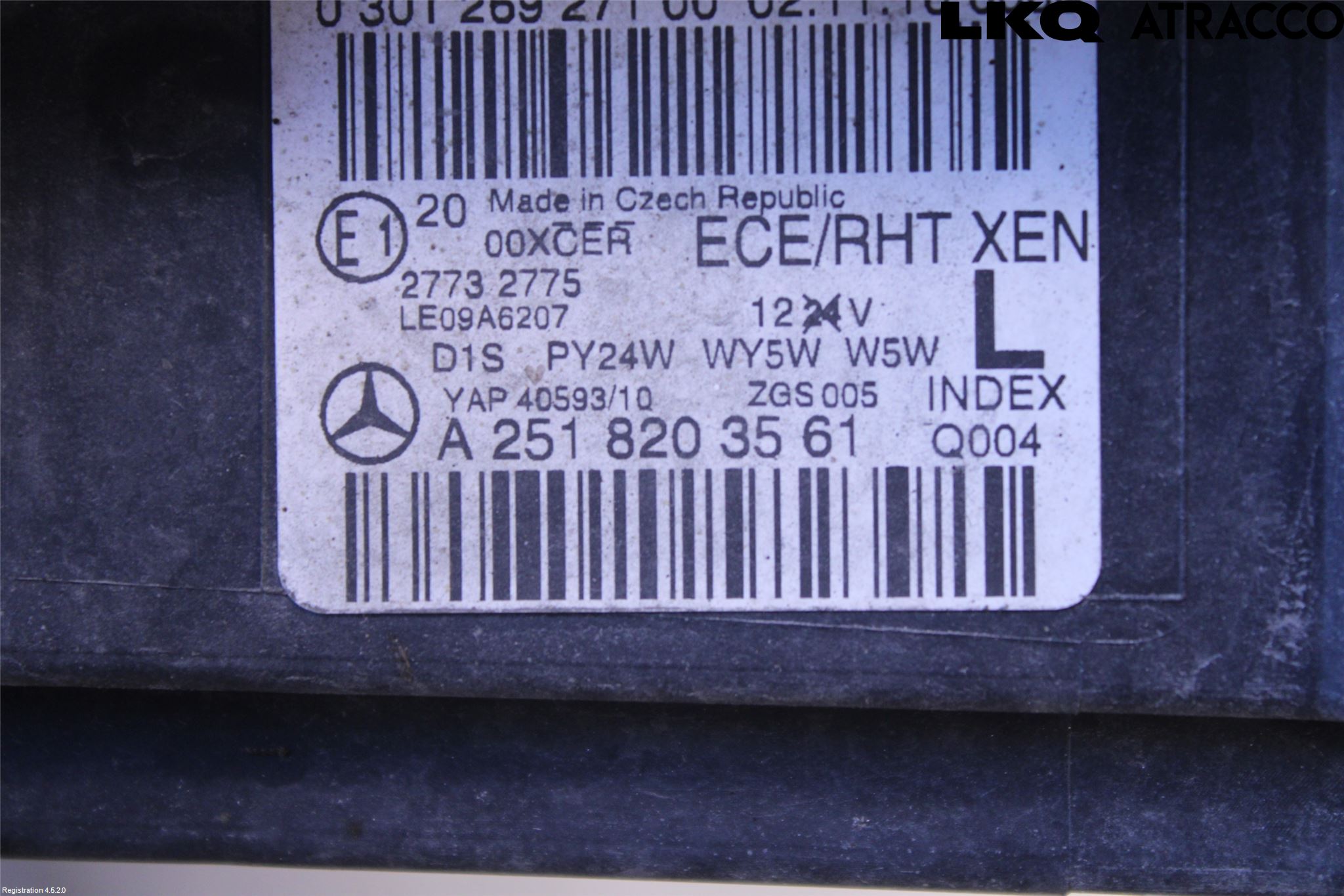 Mercedes-Benz MB R-KLASS (W251) 05-13 Frontlykt Venstre