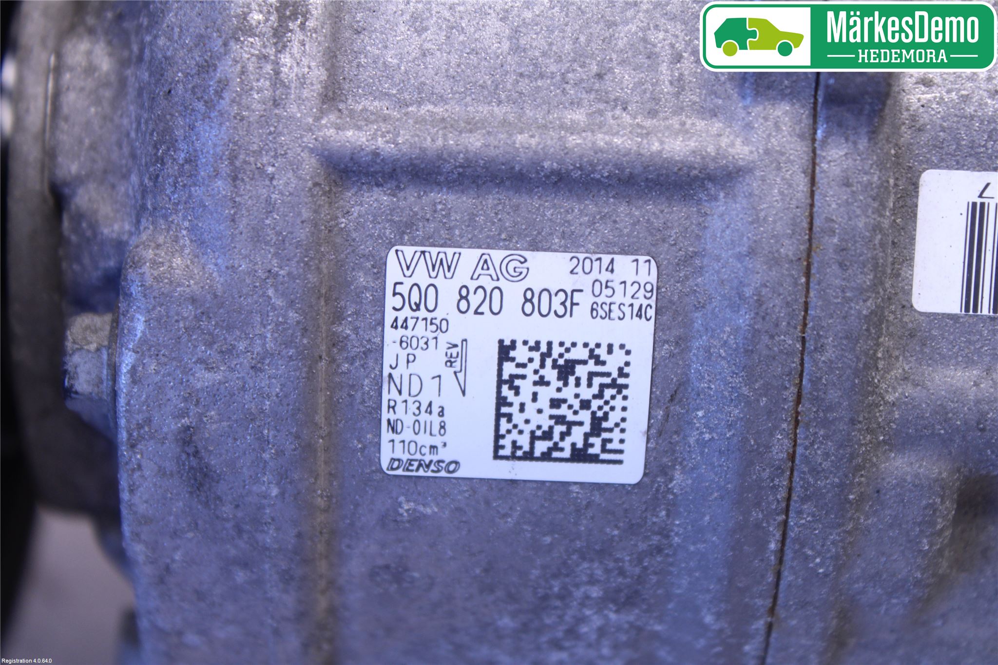 Audi A3/S3 8V 13-20 Varme Ac Kompressor