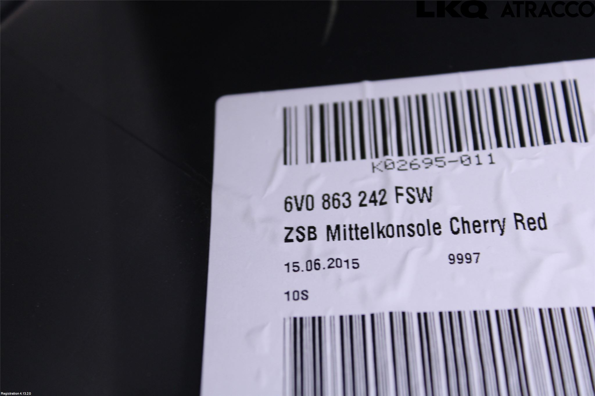 Skoda FABIA 15-21 Innr Konsoll-Lomme