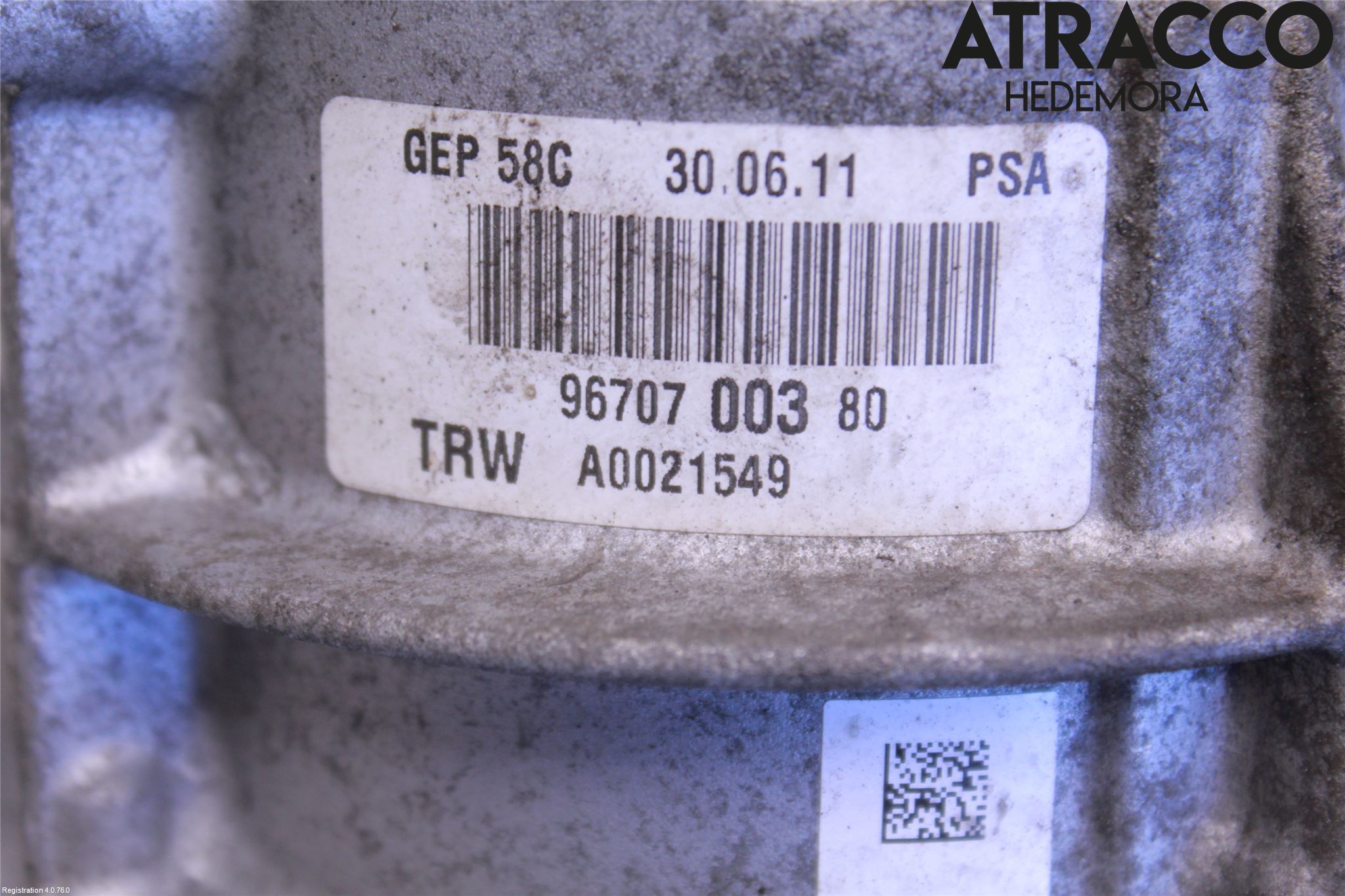 Peugeot 308 08-13 Servostyring Eletrisk Pumpe