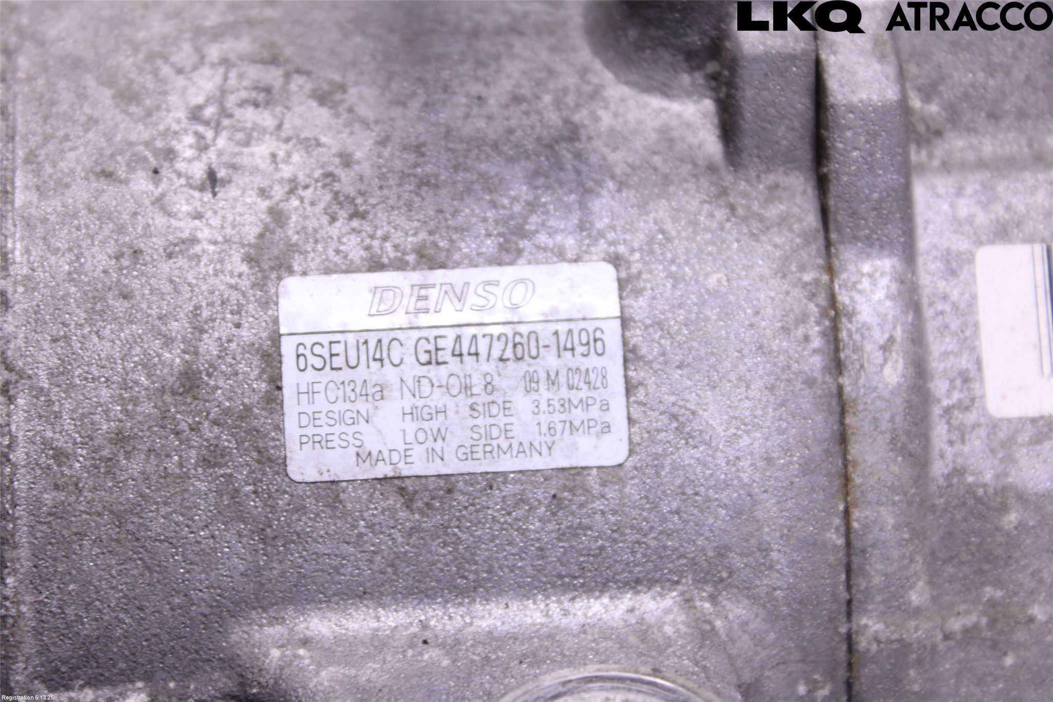 Toyota AURIS 10-12 Varme Ac Kompressor