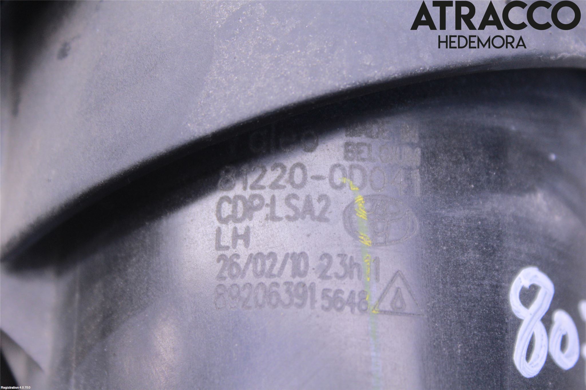Toyota AVENSIS 09-15 Frontlykt-Kurve-Tåkelys