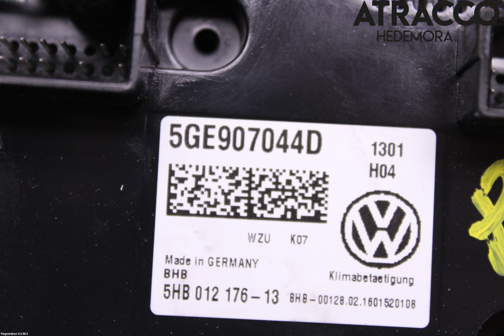 Volkswagen VW PASSAT 15-19 Varme Ac Betjening-Display