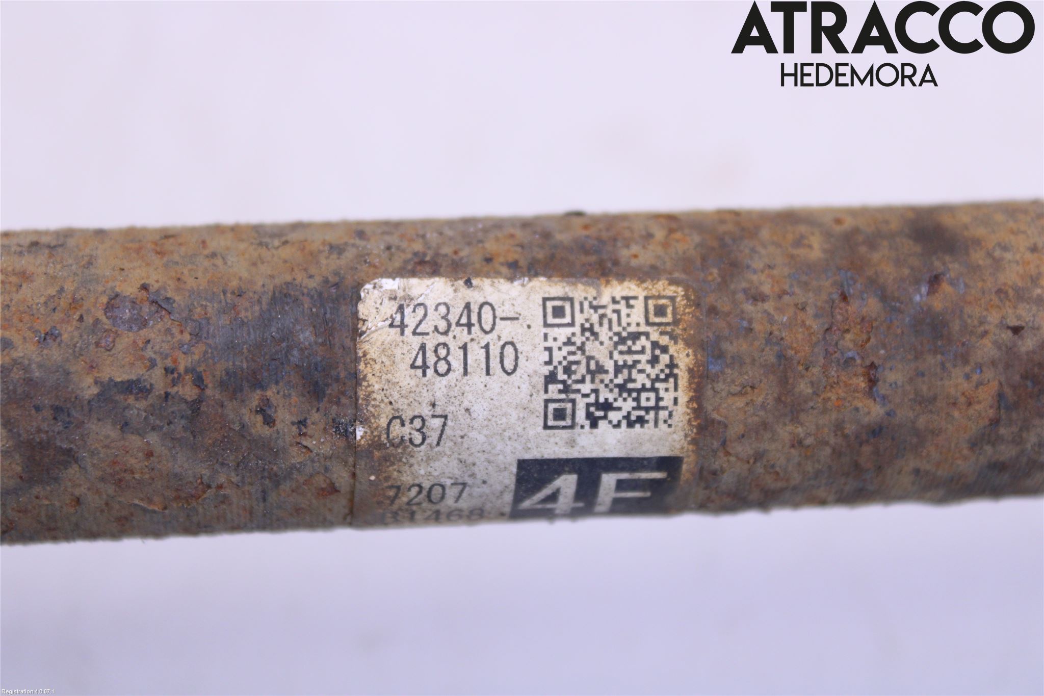 Toyota RAV4 13-18 Drivaksel Bak Kompl Høyre