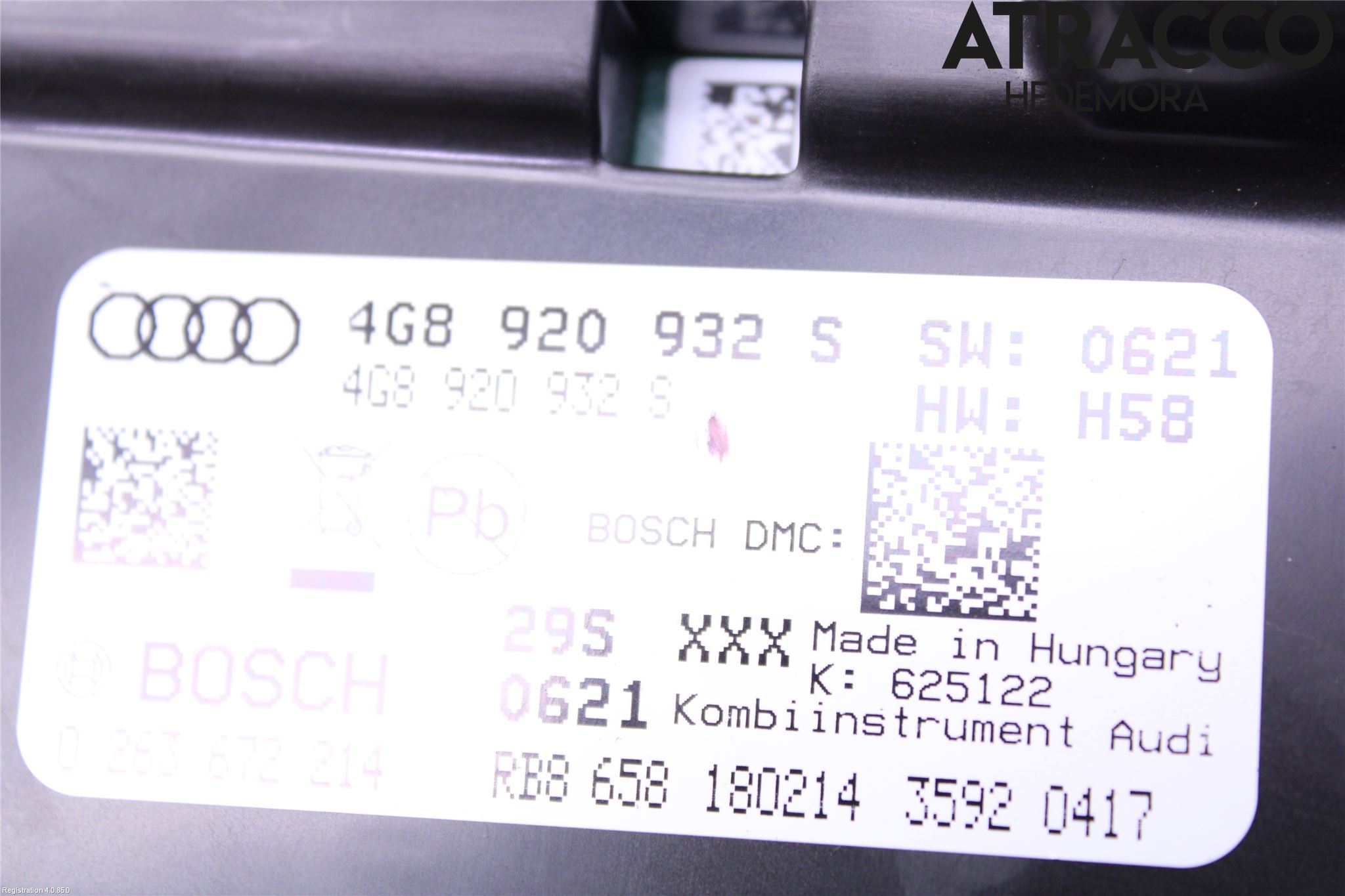 Audi A6/S6 4G 11-18 Instr Kombinert