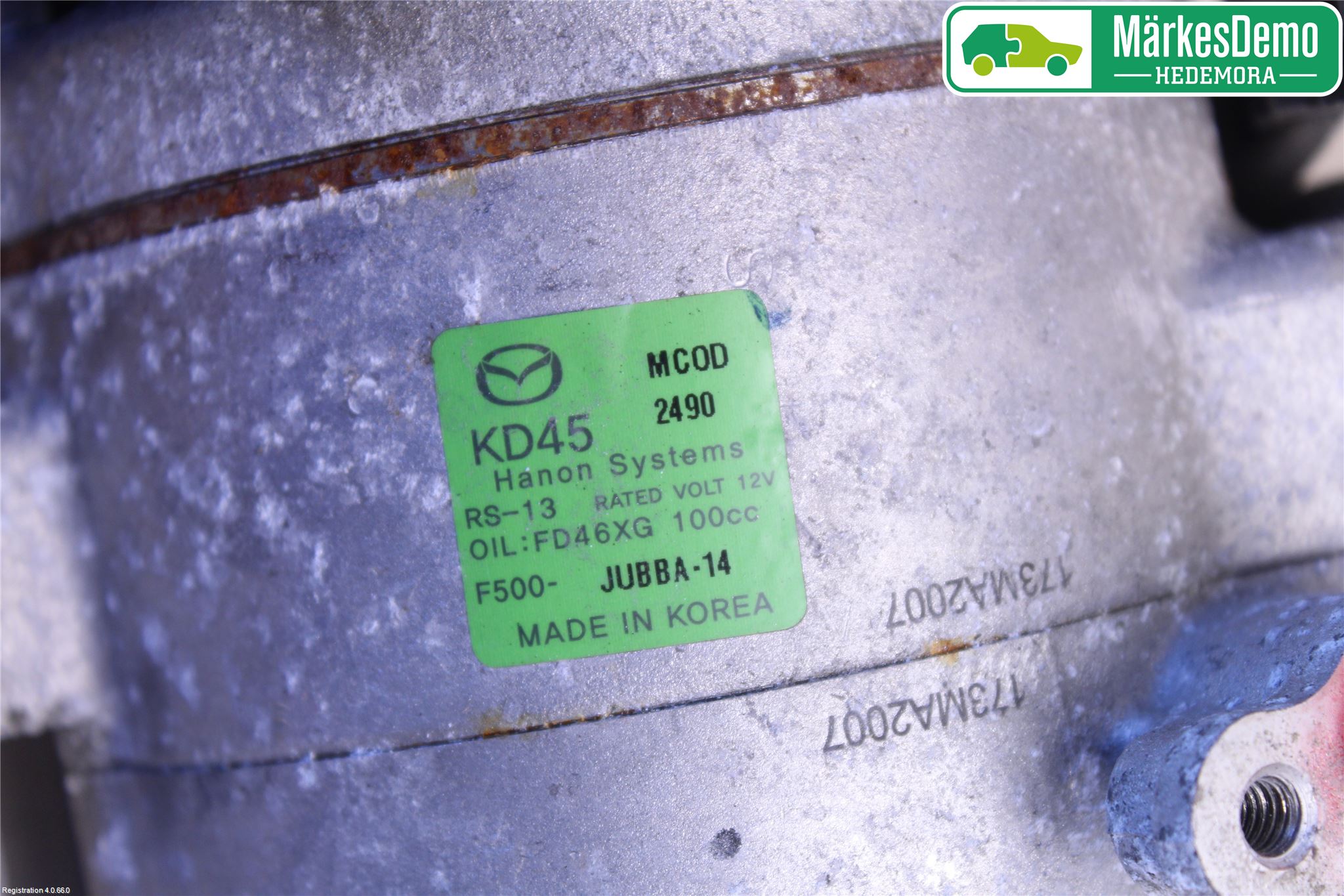 Mazda 3 III 14-19 Varme Ac Kompressor