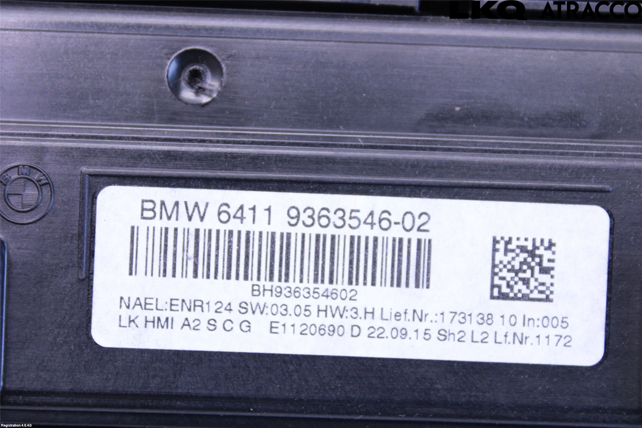 BMW 3 F30/F31/F80 12-19 Varme Ac Betjening-Display