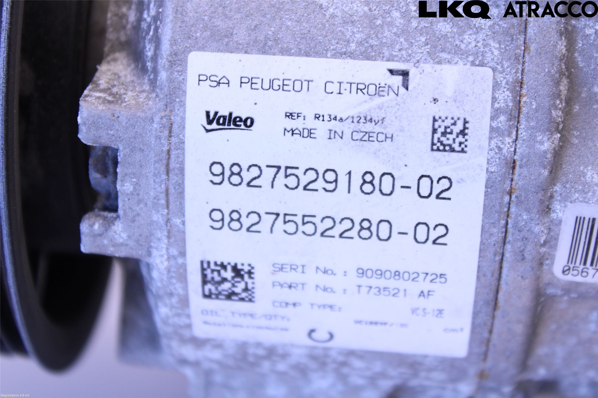 Peugeot 308 14-21 Varme Ac Kompressor