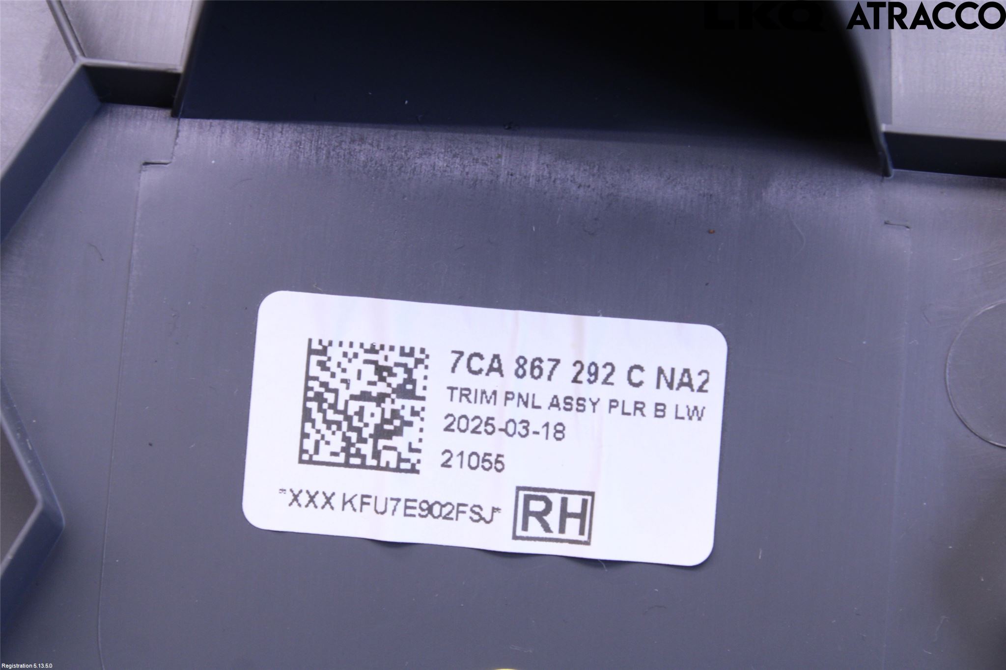 Volkswagen VW CRAFTER II / E-CRAFTER 17- Innr Deksel A-B-C Stolpe