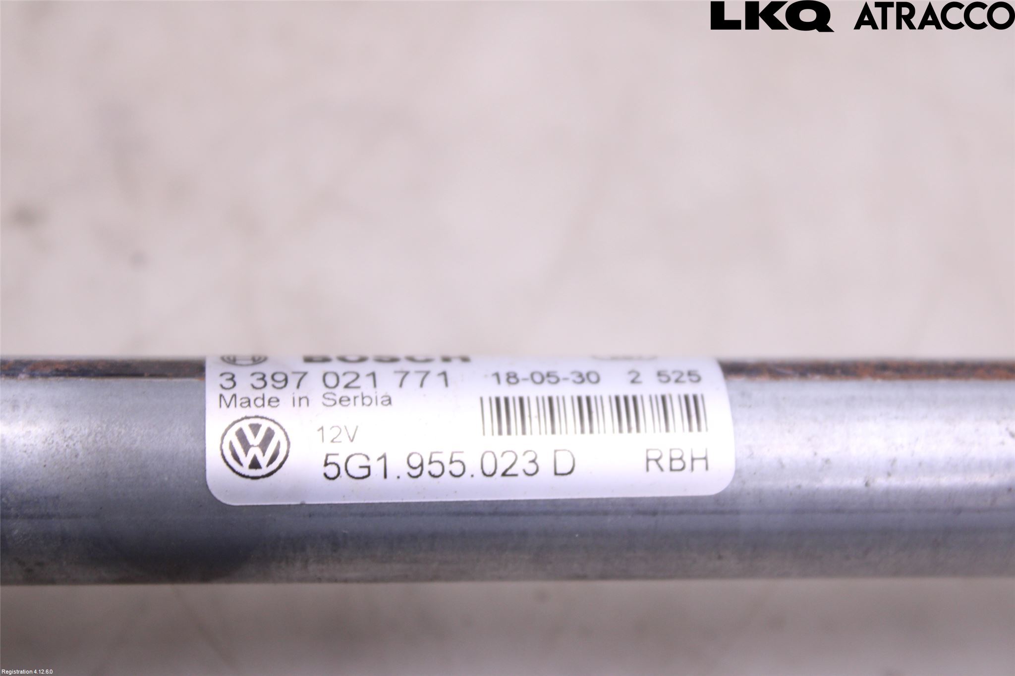 Volkswagen VW GOLF / E-GOLF VII 13-20 Viskeroverføring Frontrute