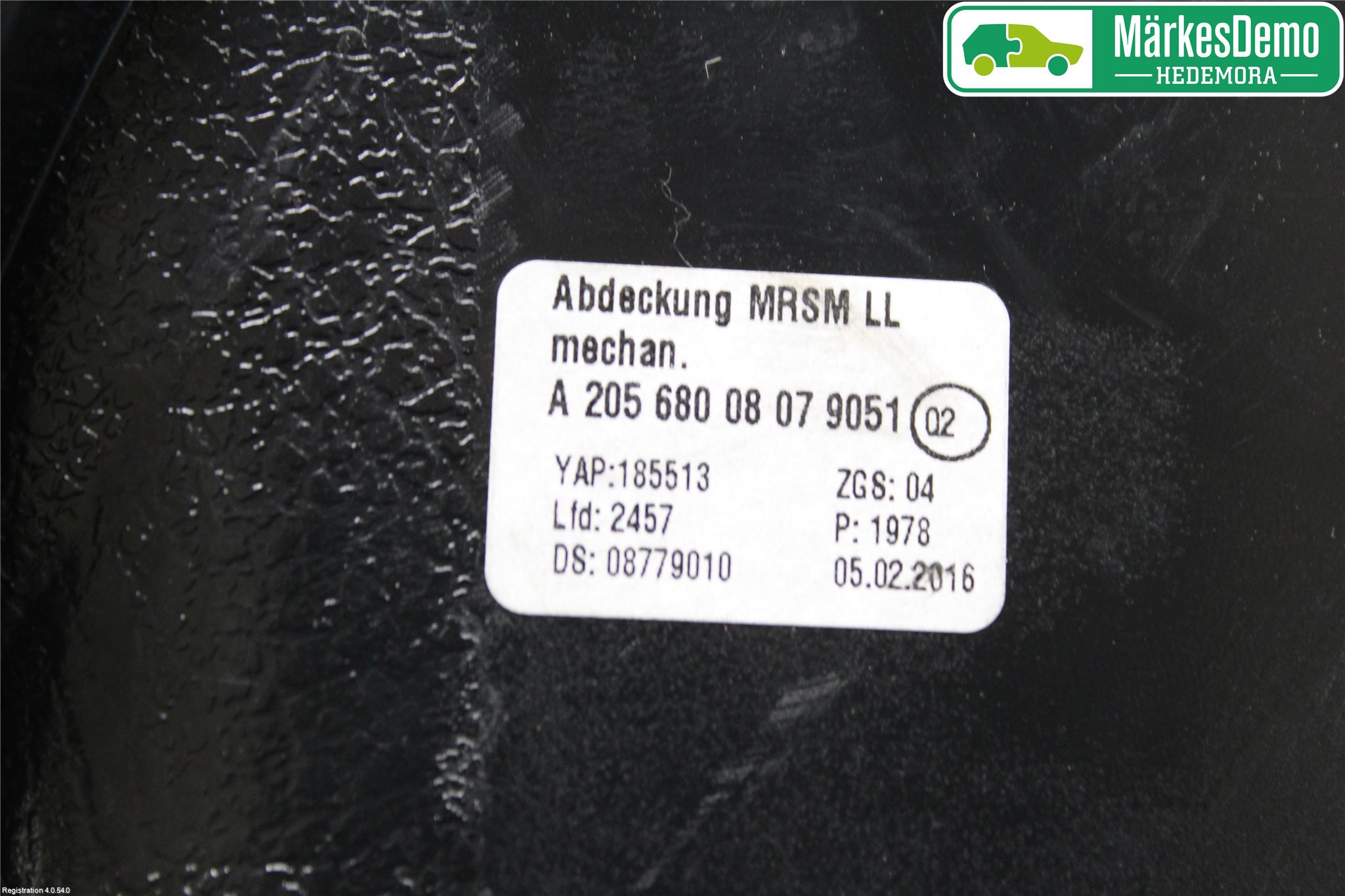 Mercedes-Benz MB C-KLASS (W205) 14-21 Rattdeksel - Deksler
