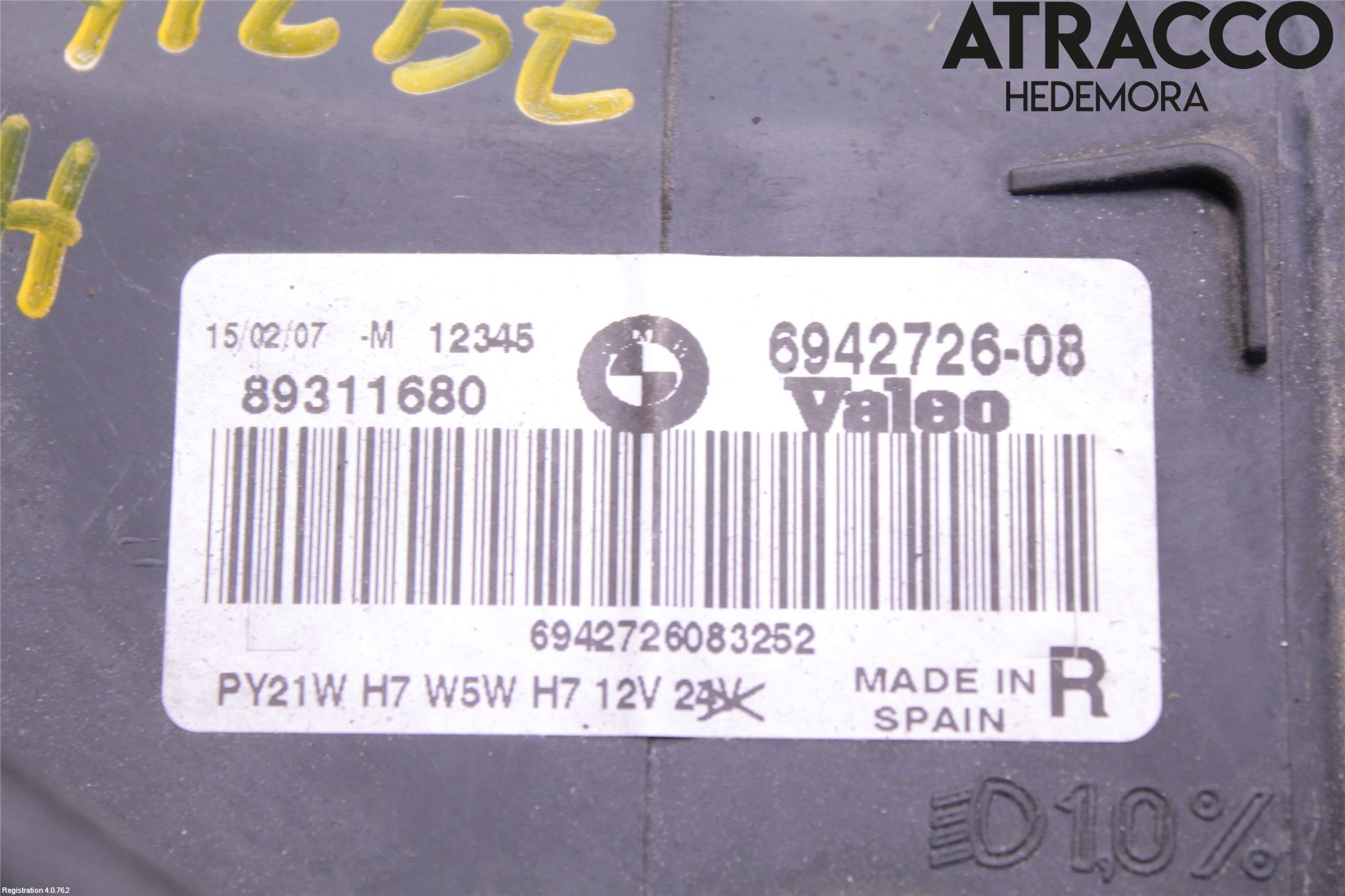 BMW 3 E90/91 SED/TOU 05-12 Frontlykt Høyre