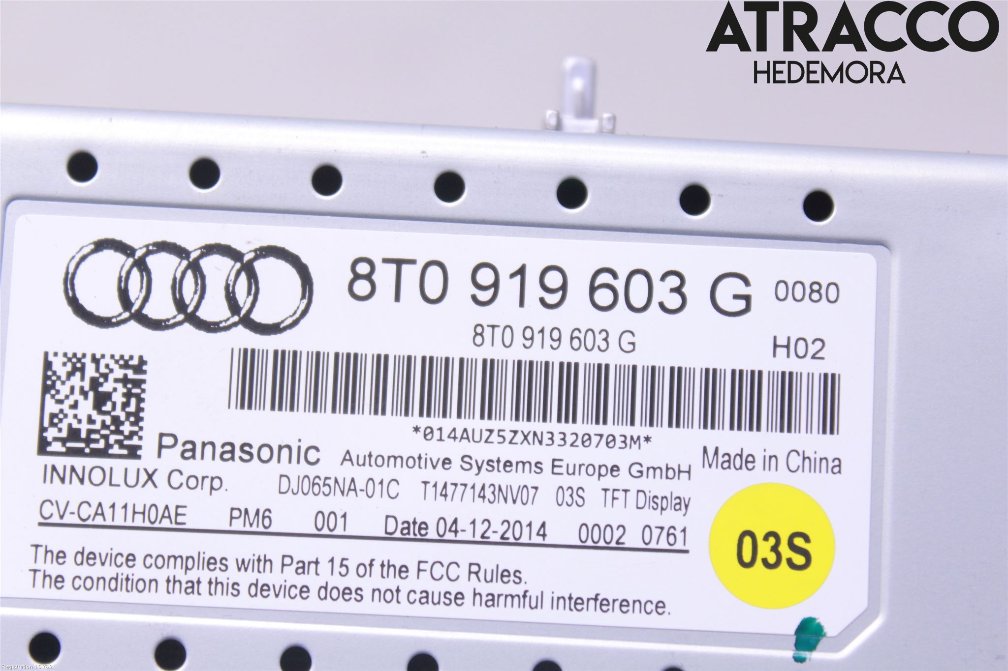 Audi Q5 09-16 Multifunktionsdisplay