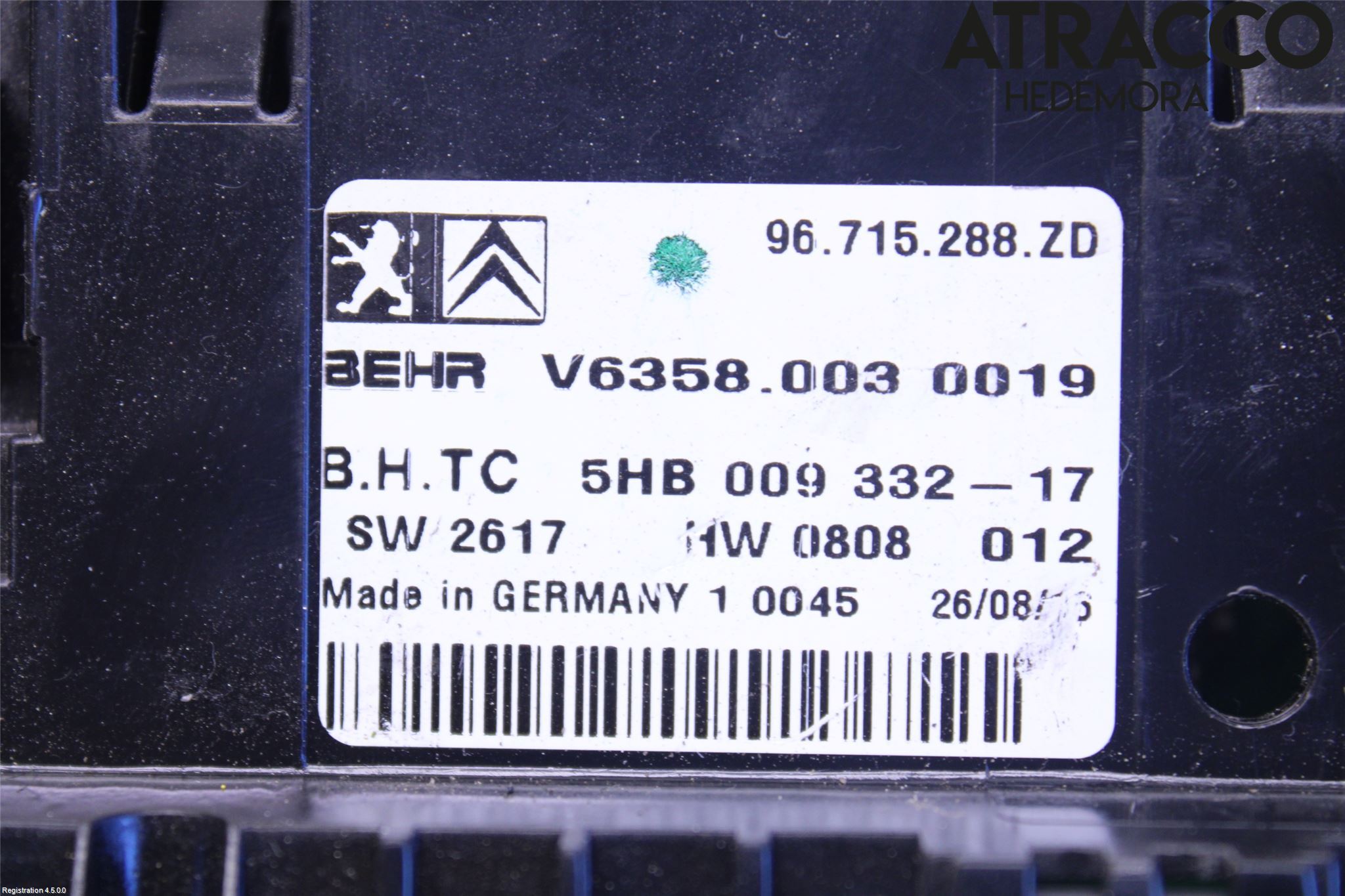 Citroen C5 08-17 Stereo Radio Med Cd