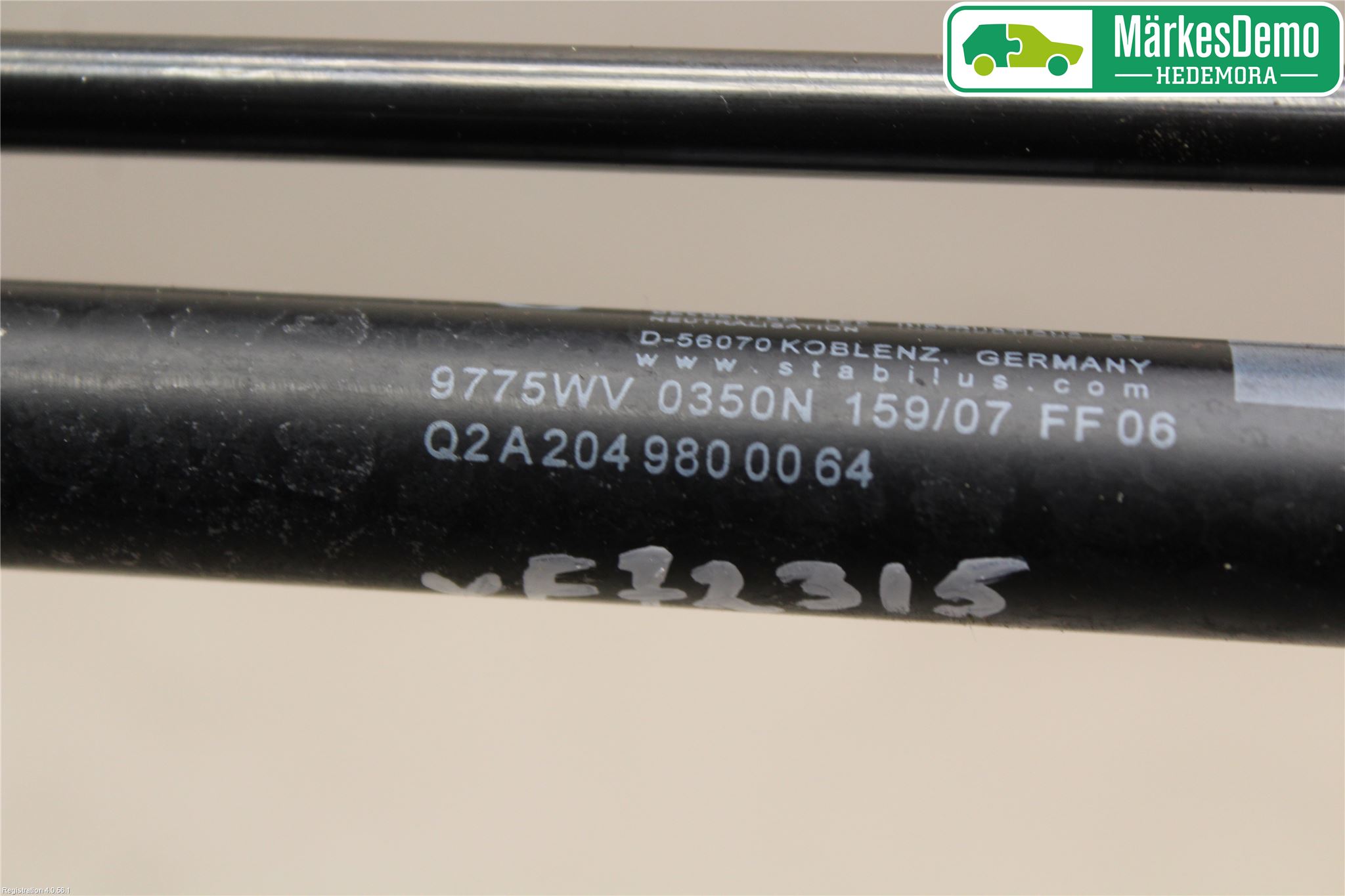 Mercedes-Benz MB C-KLASS (W204) 07-15 Panser Demper-Gassfjær