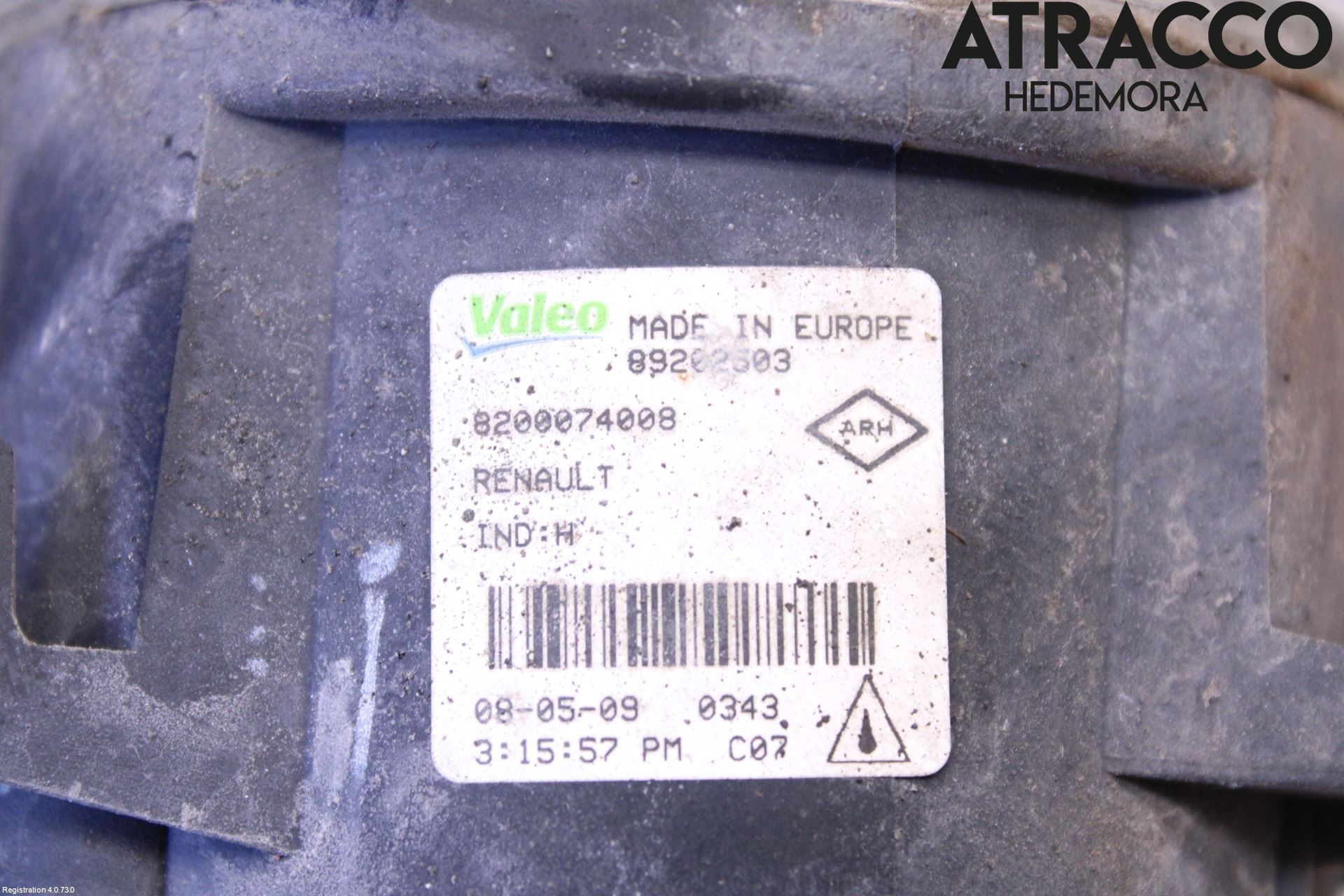 Dacia SANDERO 09-13 Frontlykt-Kurve-Tåkelys