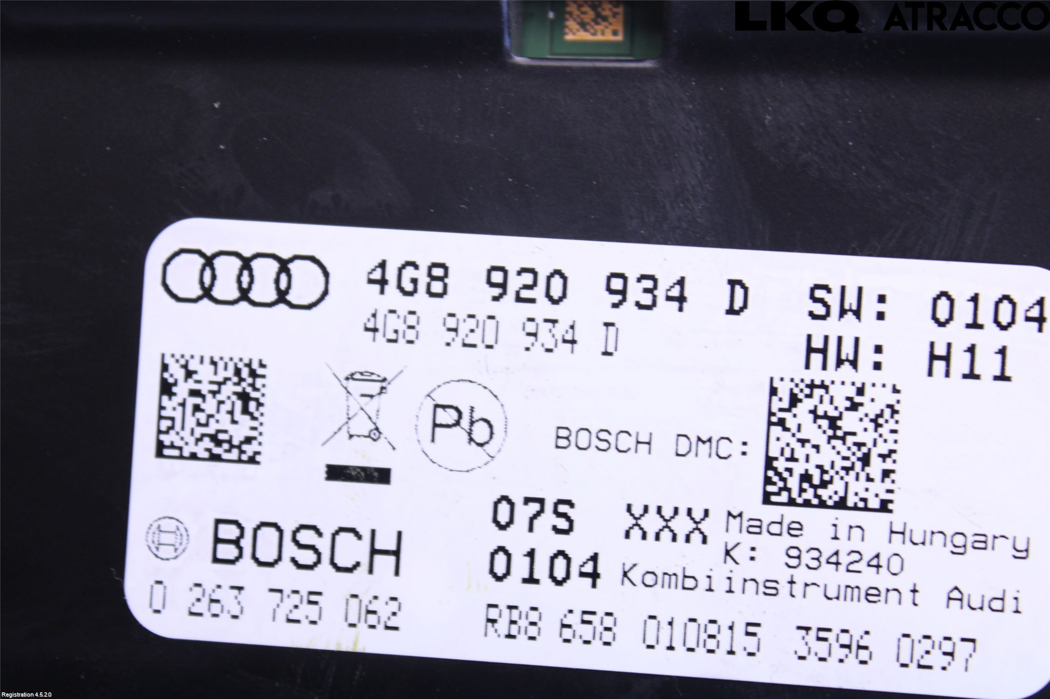Audi A7/S7 4G 11-17 Instr Kombinert